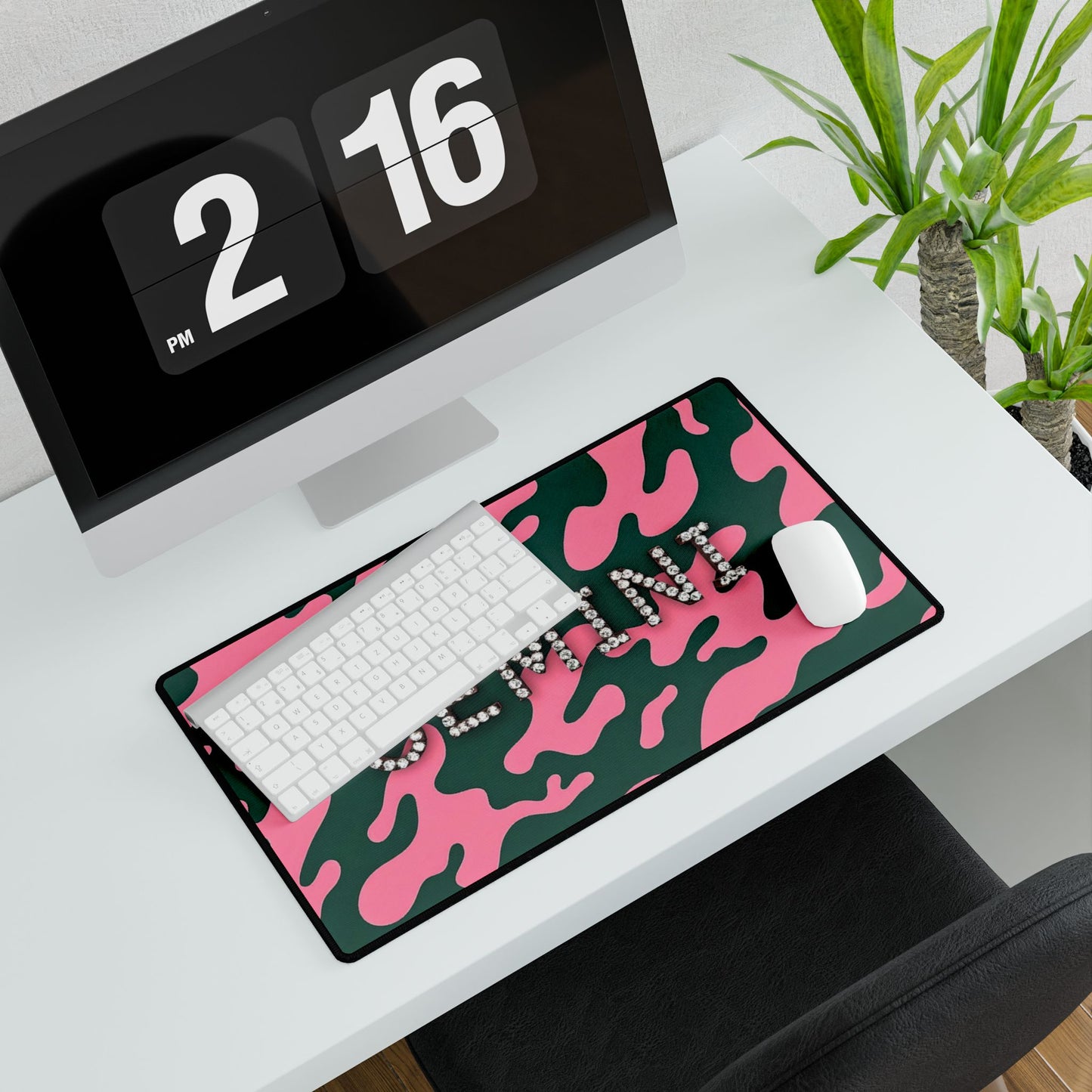 Gemini Desk Mat | Stylish Desk Accessory, Astrology Gift, Office Decor, Personalized Workspace, Dorm Room Essentials