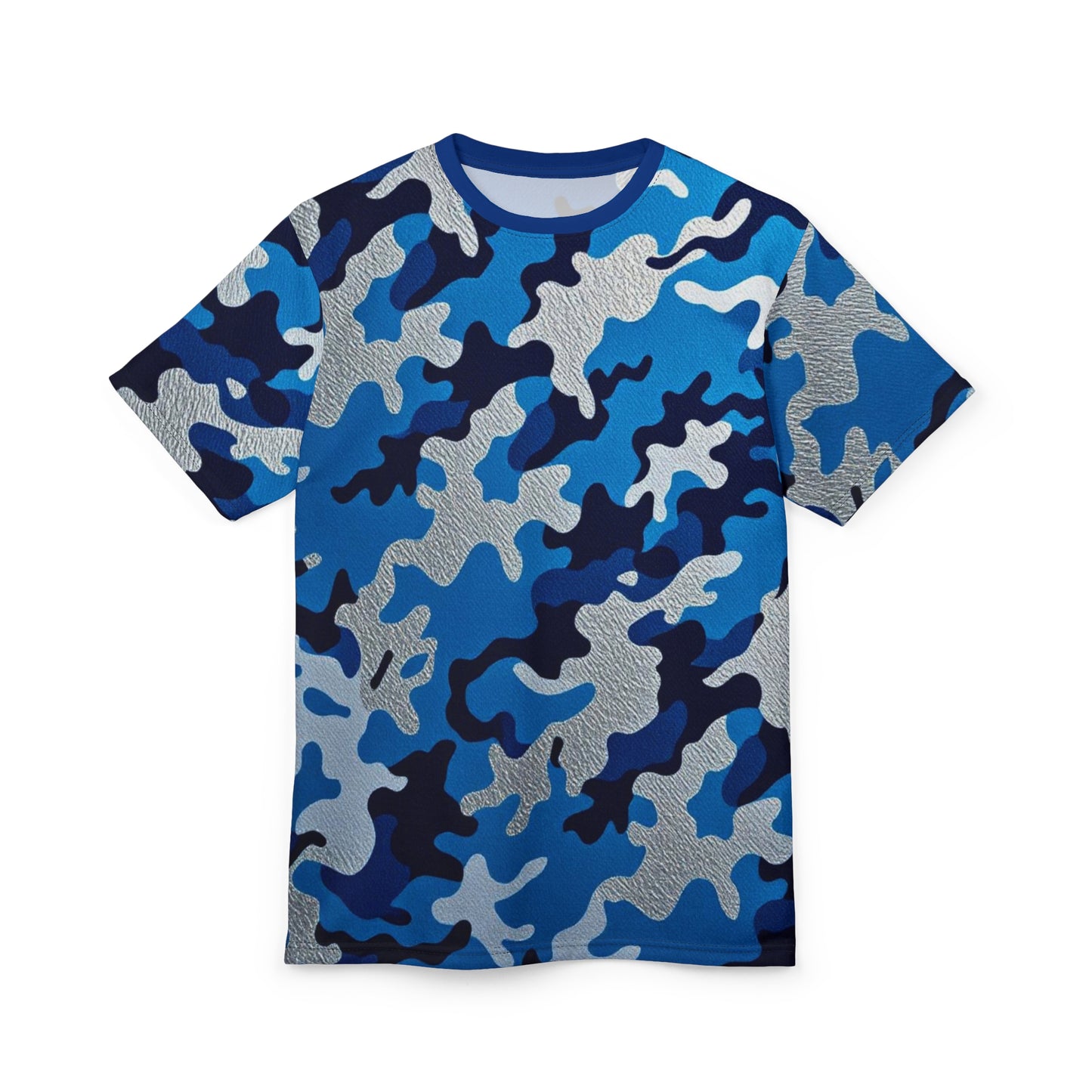 Cool Camo Unisex Tee, Stylish Casual Wear, Perfect for Outdoor Adventures, Gift for Him, Summer Essentials, Streetwear Style - Blue Camo