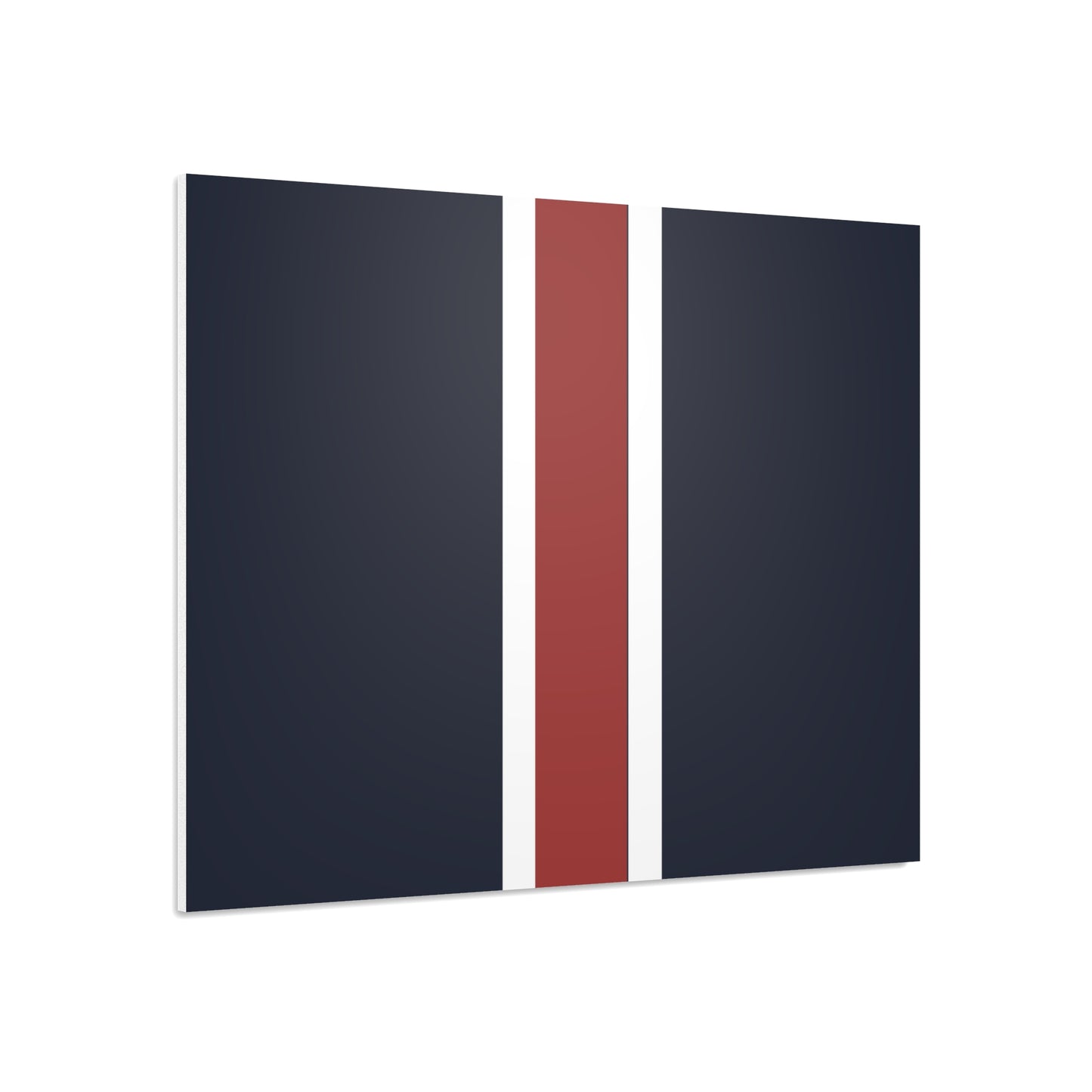 Lunar Midnight & Red-White Striped Stylish Foam Board Decor, Modern Wall Art, Home Office Decoration, Customizable Display Board