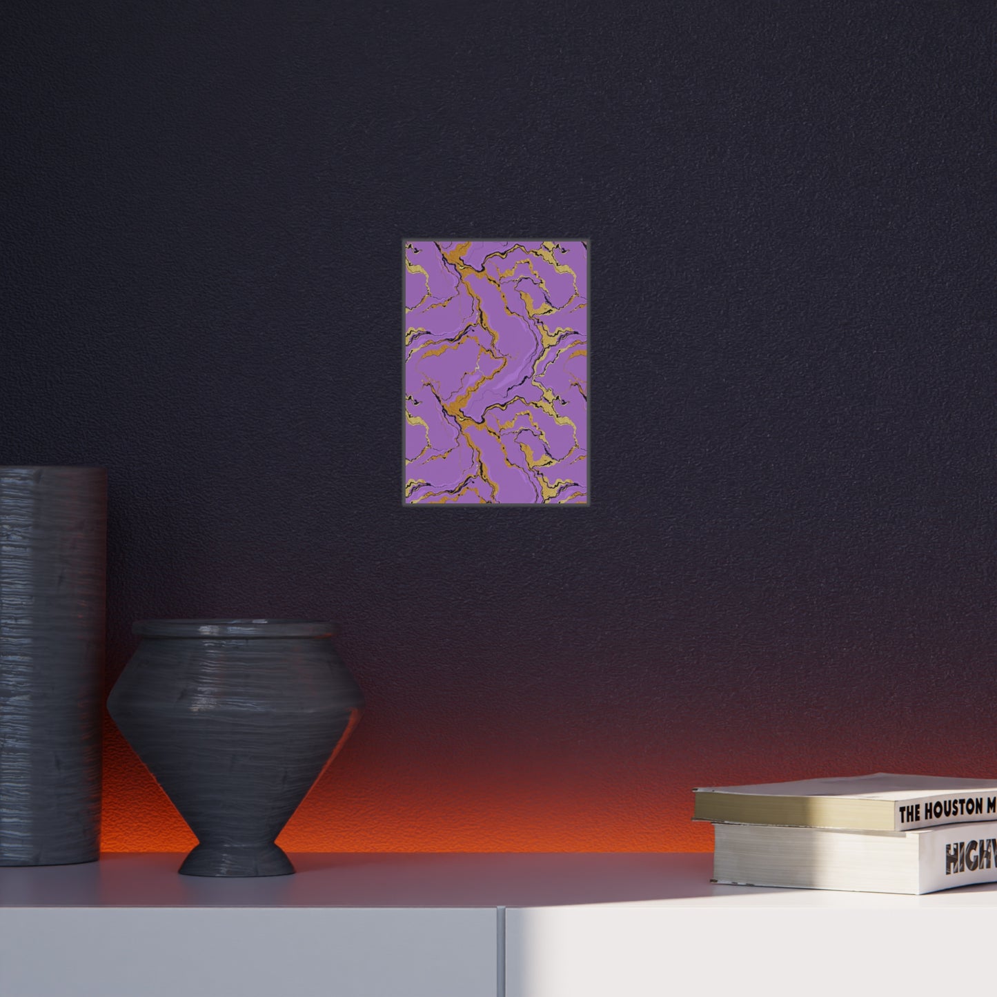 Lavender Marble Foam Board Decor, Stylish Wall Art, Home Office Decor, Unique Gift, Art Display Board