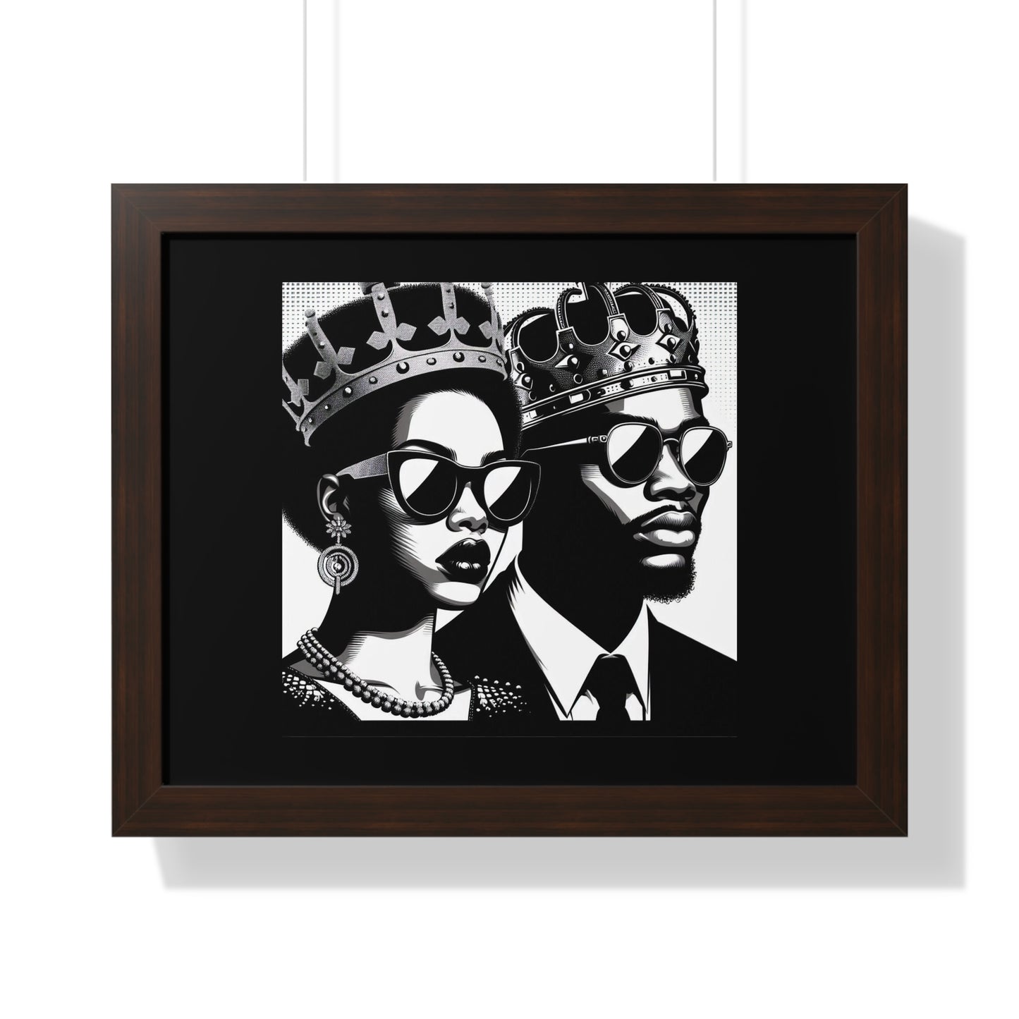 Royalty Framed Poster, Wall Art Decor, Black Culture Art, Modern Home Decor, Unique Gift for Her/Him