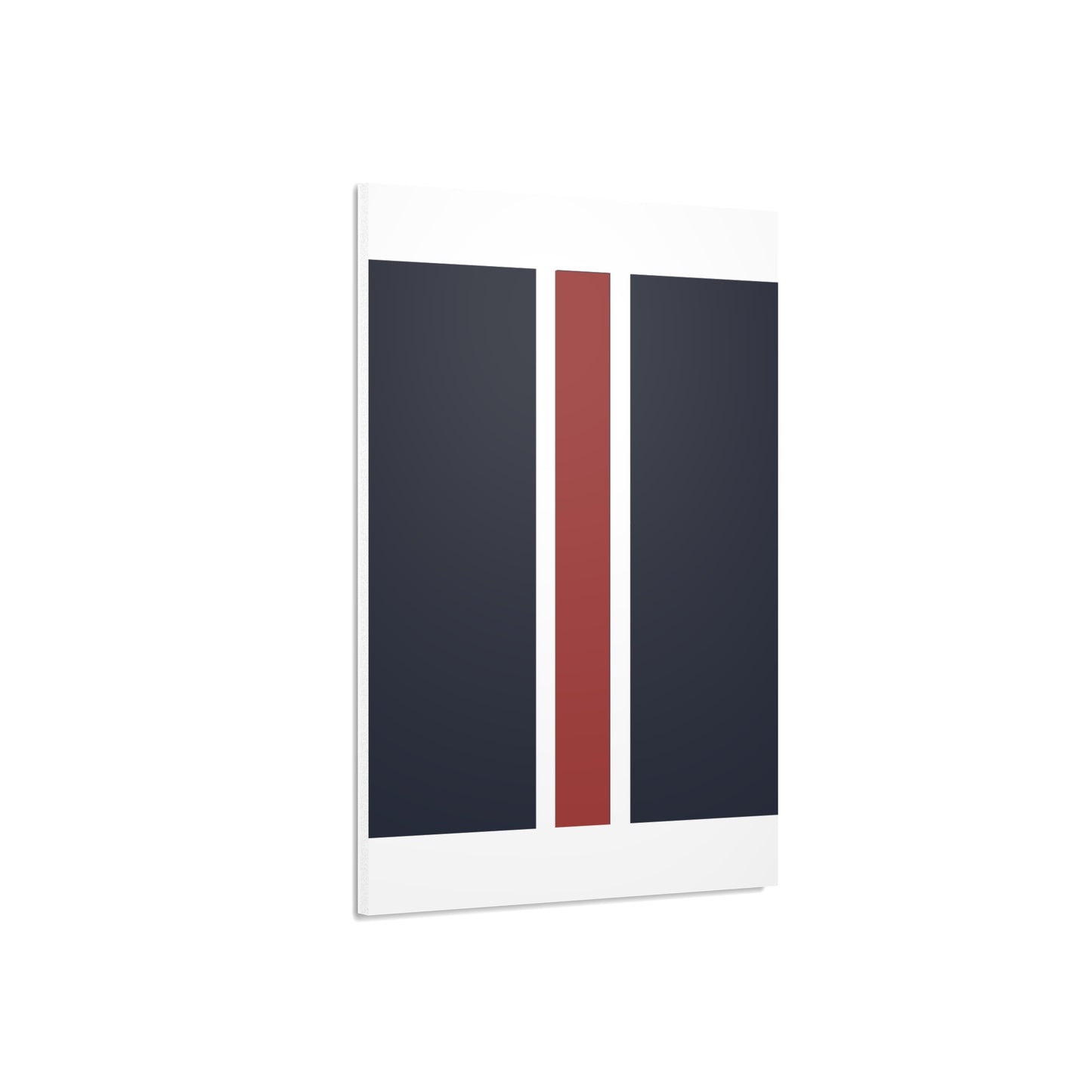 Lunar Midnight & Red-White Striped Stylish Foam Board Decor, Modern Wall Art, Home Office Decoration, Customizable Display Board