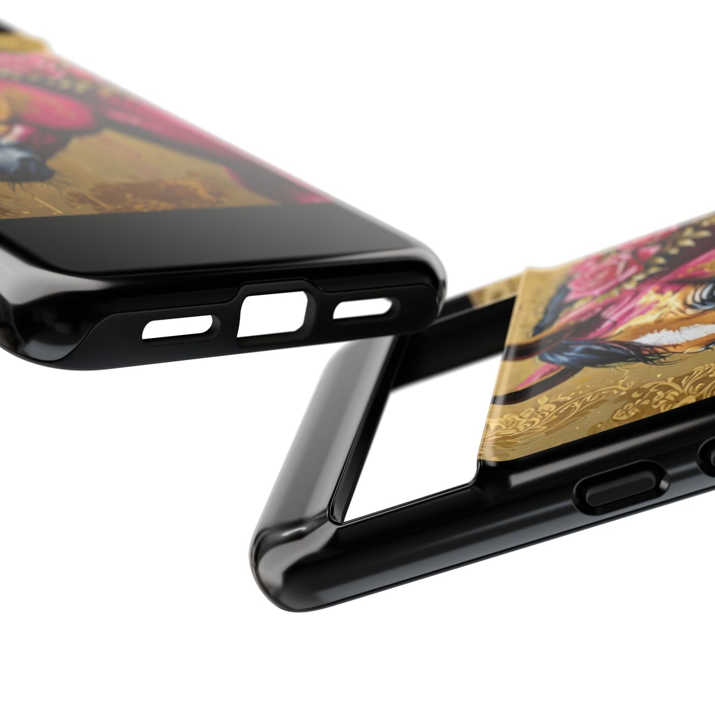 Phone Case - Elegant Horse Damask Design