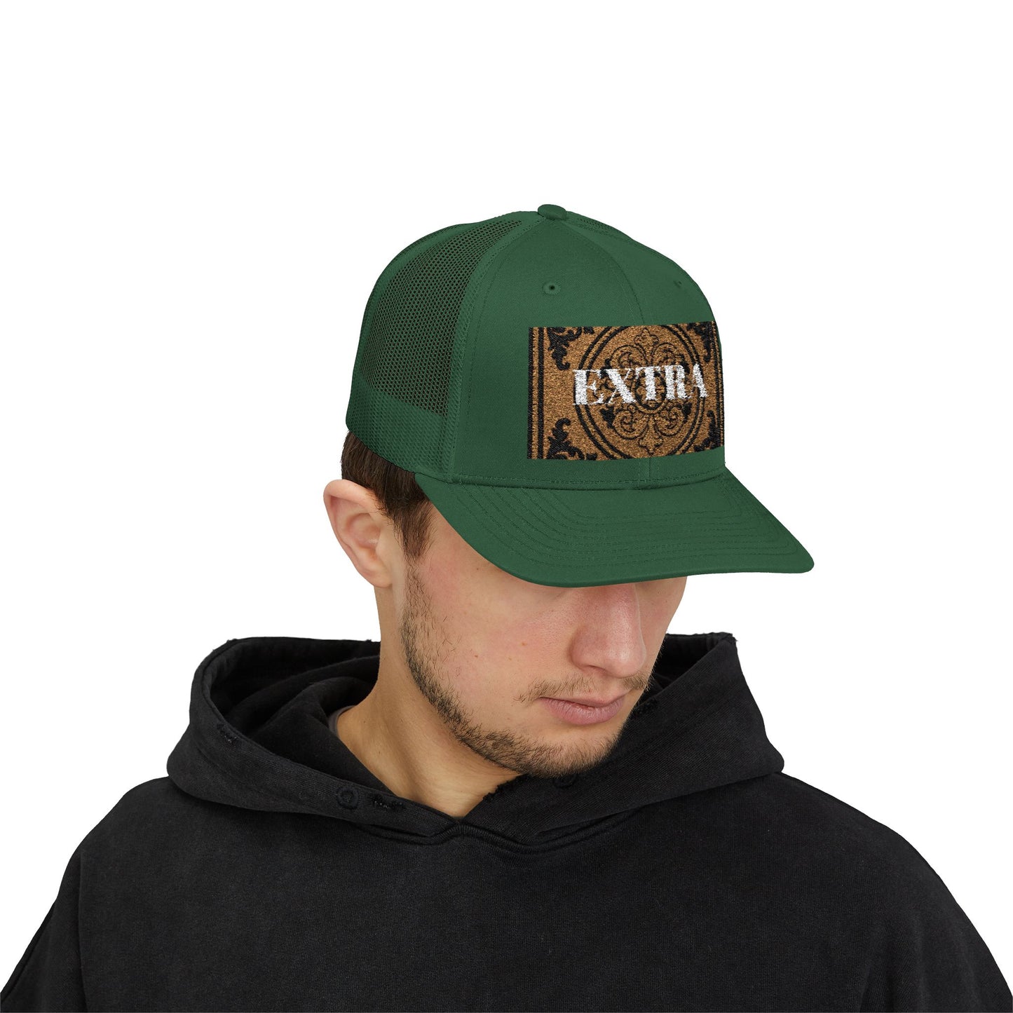Stylish Extra Baroque Trucker Cap with Vintage Design - Perfect for Casual Outings, Summer Festivals, and Gift Giving, Fashion Hat, Trendy Headwear