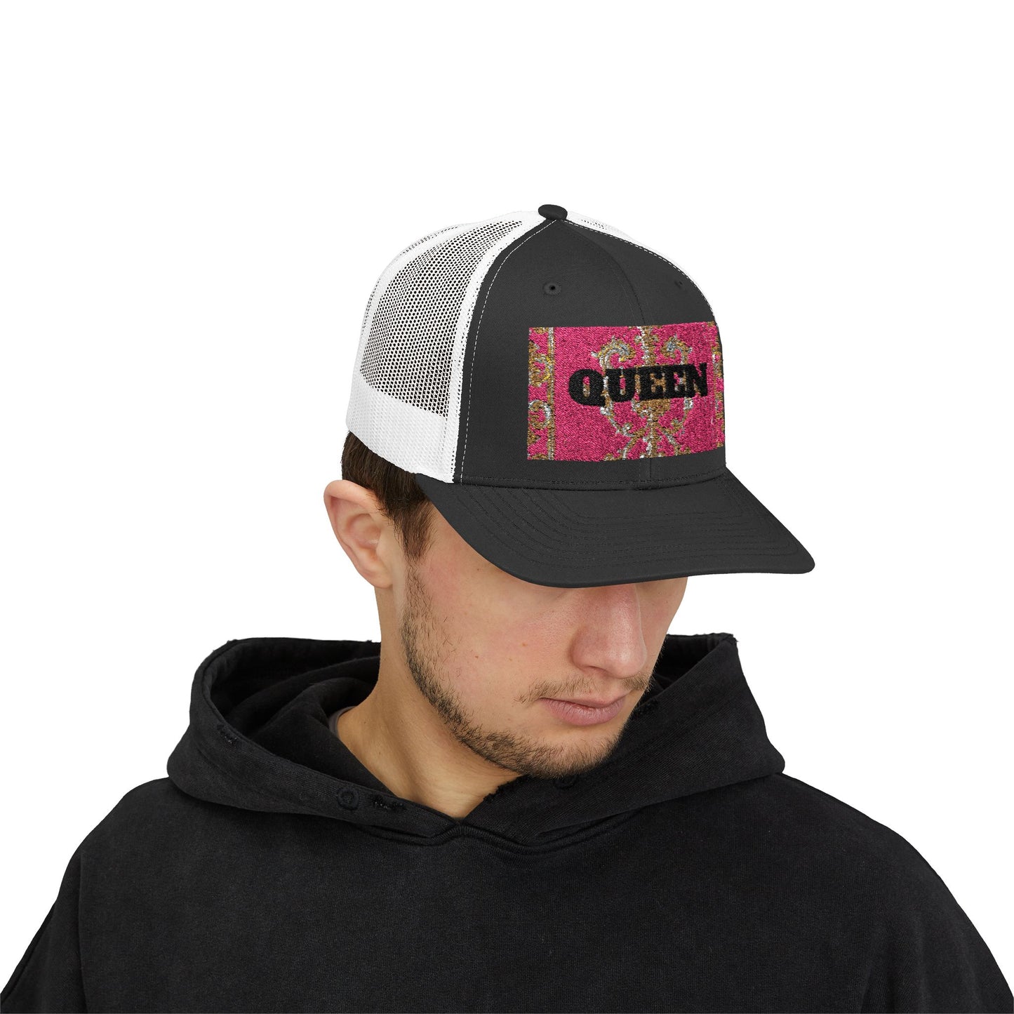 Queen Sparkle Snapback Trucker Cap | Trendy Fashion Hat | Perfect Gift for Festivals, Parties, Summer Vibes, Outdoor Adventures, Unique Style