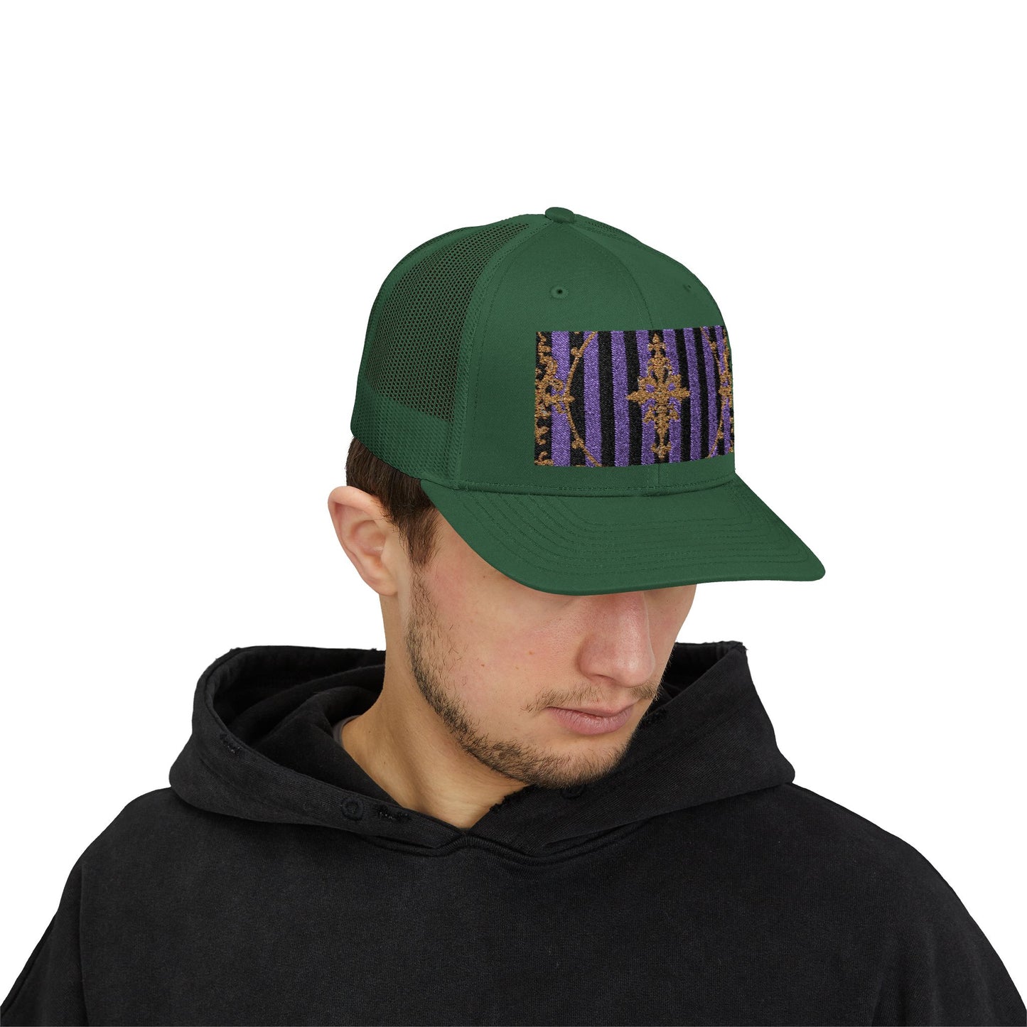 Stylish Baroque Vintage-Inspired Snapback Trucker Cap, Hipster Cap, Festival Headwear, Unique Gift for Fashion Lovers