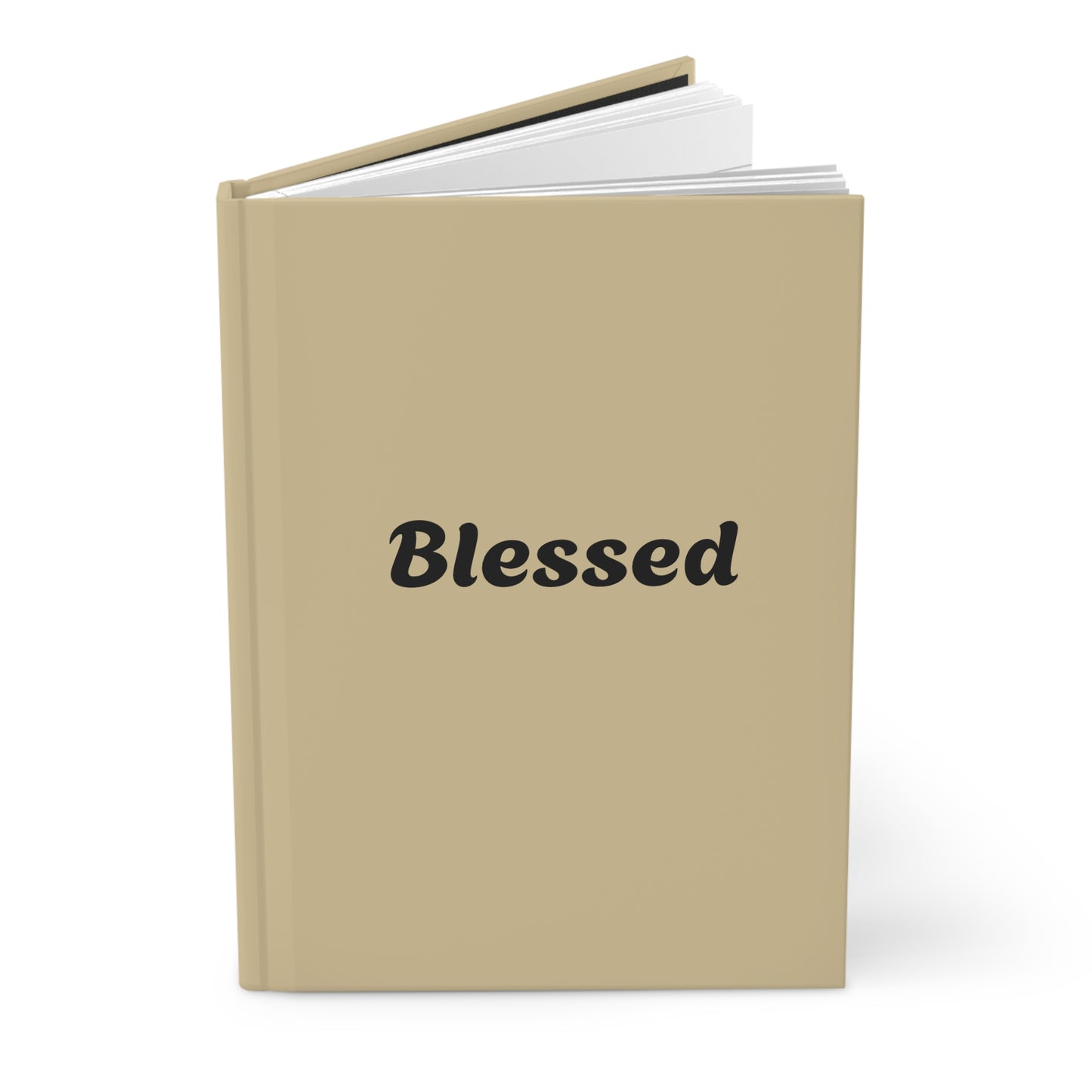 Vanilla Wheat "Blessed" Hardcover Journal - Inspirational Notebook, Gratitude Diary, Gift for Teachers, Students, Prayer Journal, Self-Care Journal