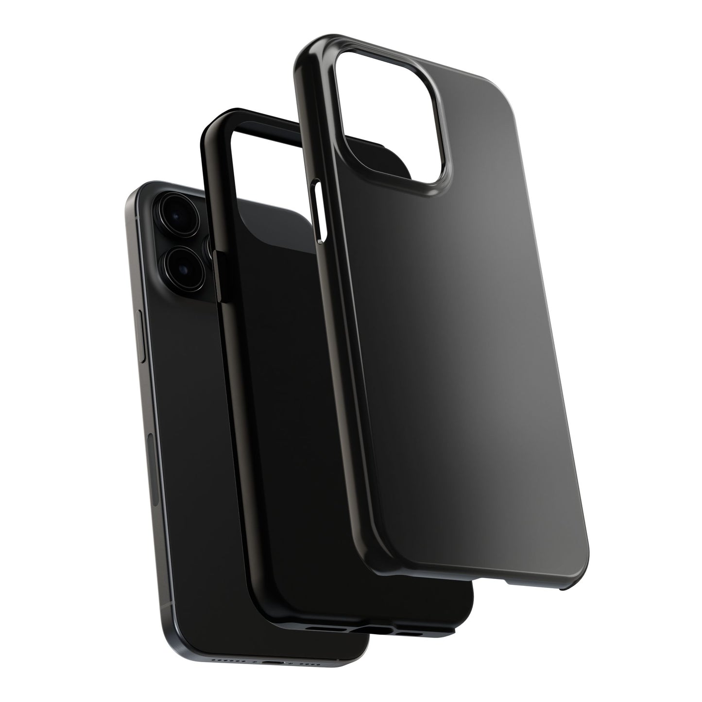 Durable Black Tough Phone Cases, Heavy-Duty Cell Phone Cover, Personalized Tech Protection, Gift for Him or Her, Everyday Protection