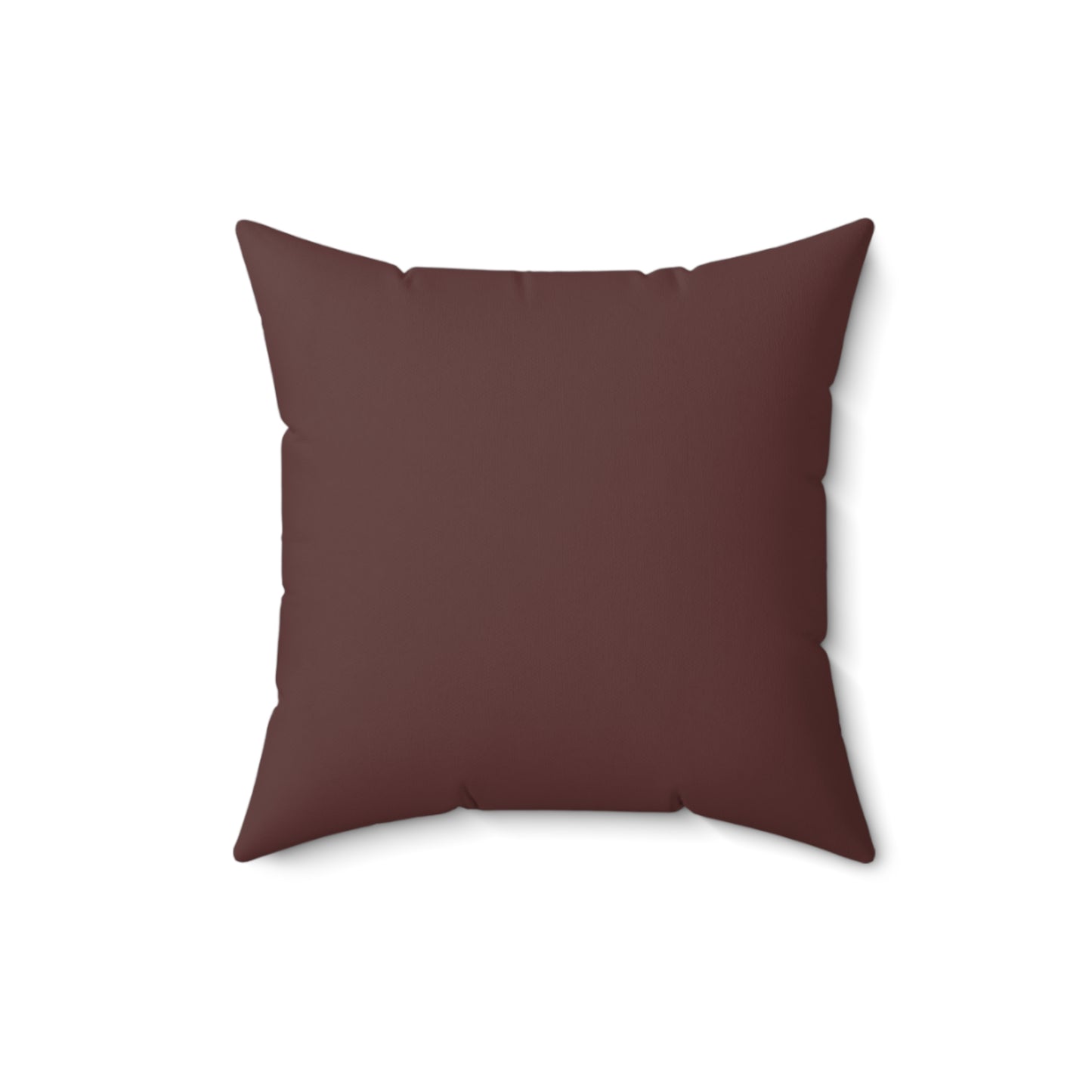 Brown Merlot Luxurious Faux Suede Square Pillow, Cozy Home Decor, Decorative Cushion, Stylish Throw Pillow, Gift for Homeowners, Relaxing Vibes