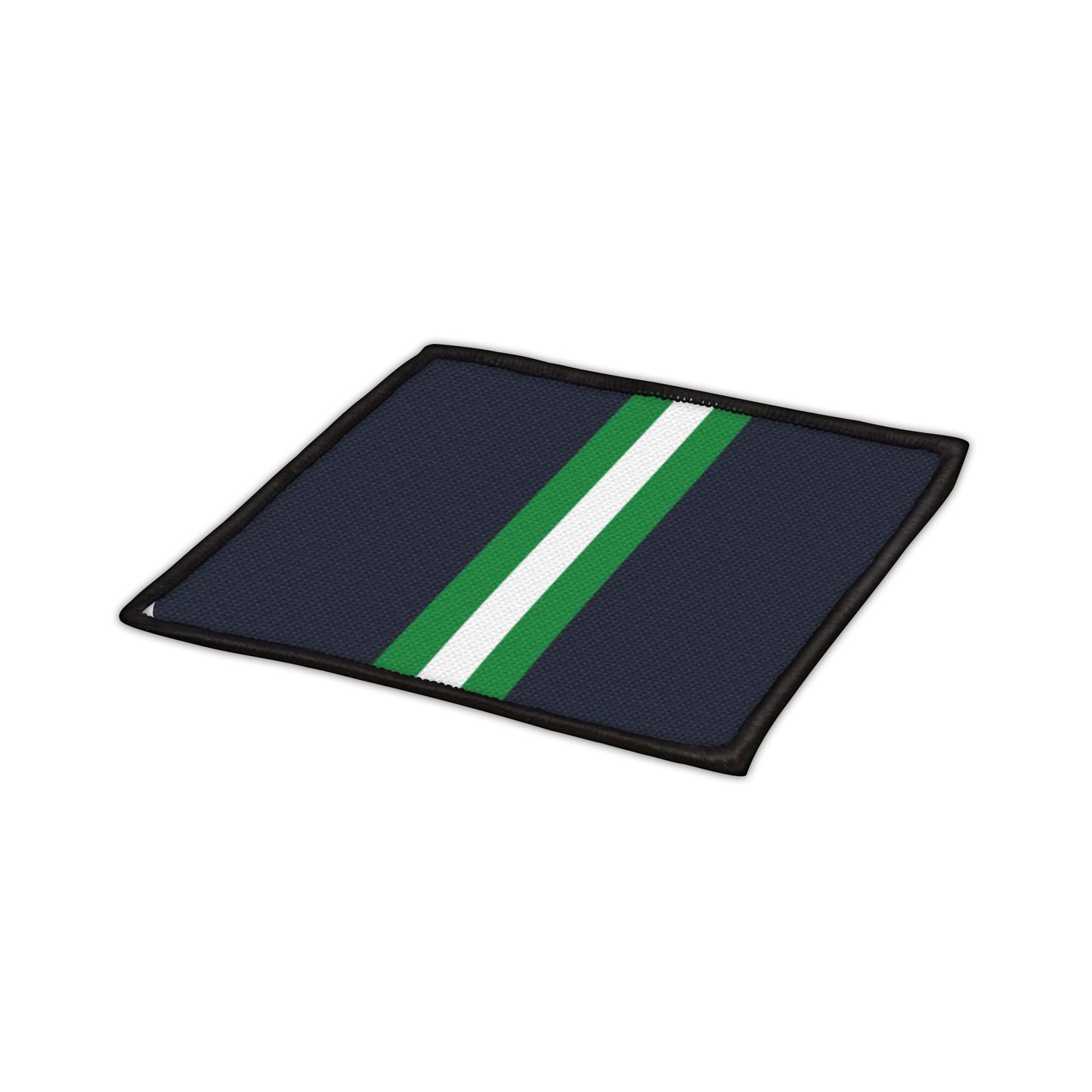 Lunar Midnight & Green-White Striped Customizable Iron-On Patches for Creative Repairs, DIY Fashion Statements, Unique Gift Ideas, and Personalization
