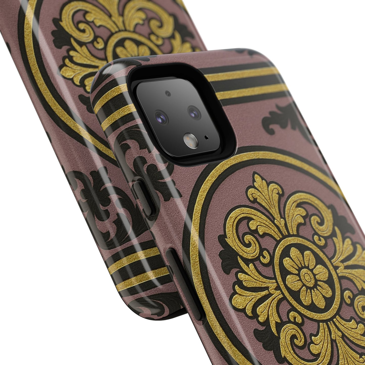 Gilded Mauve With Gold-Black Baroque Tough Cases