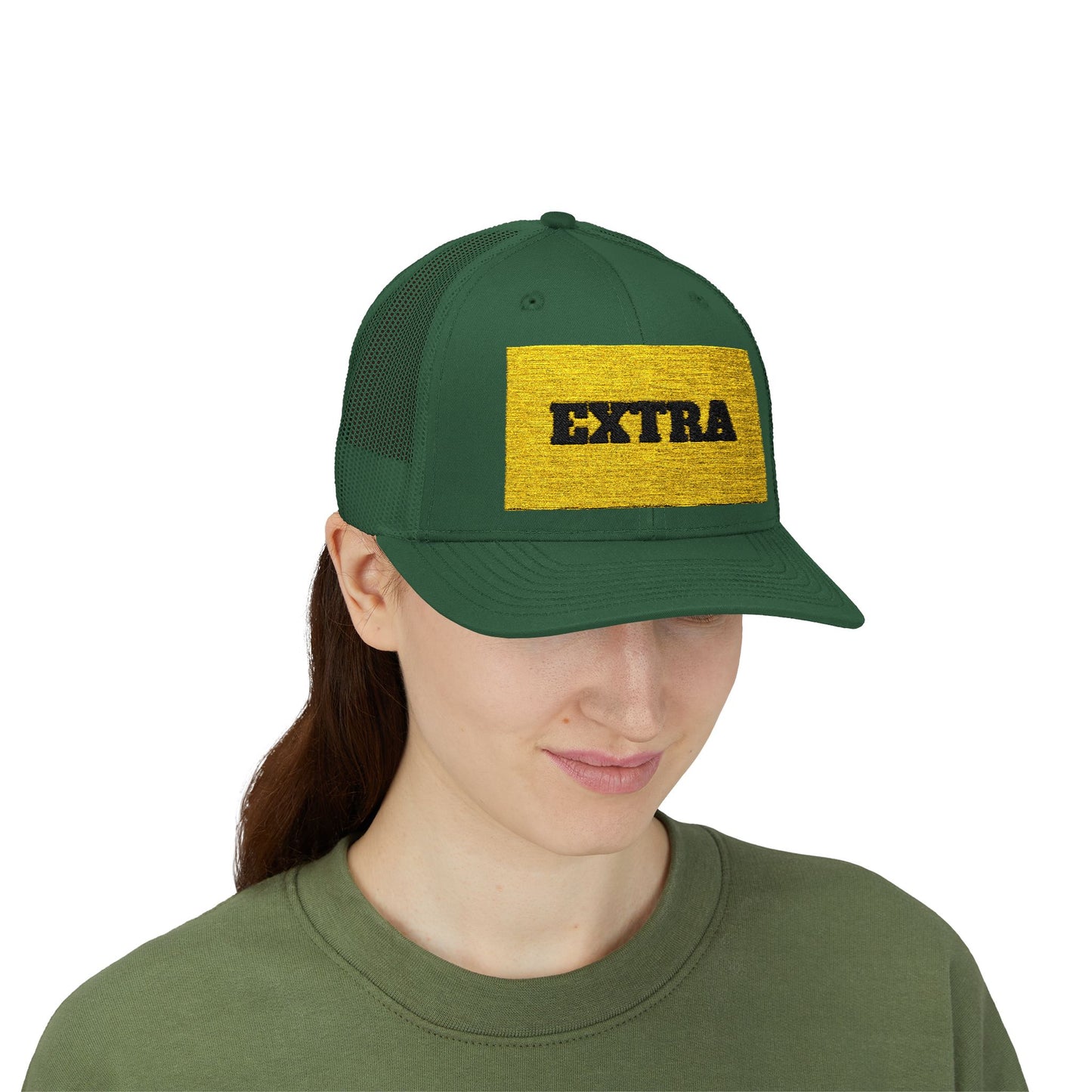 Extra Sparkling Gold Snapback Trucker Cap, Casual Hat, Fashion Accessory, Outdoor Gear, Gift for Him/Her, Party Wear
