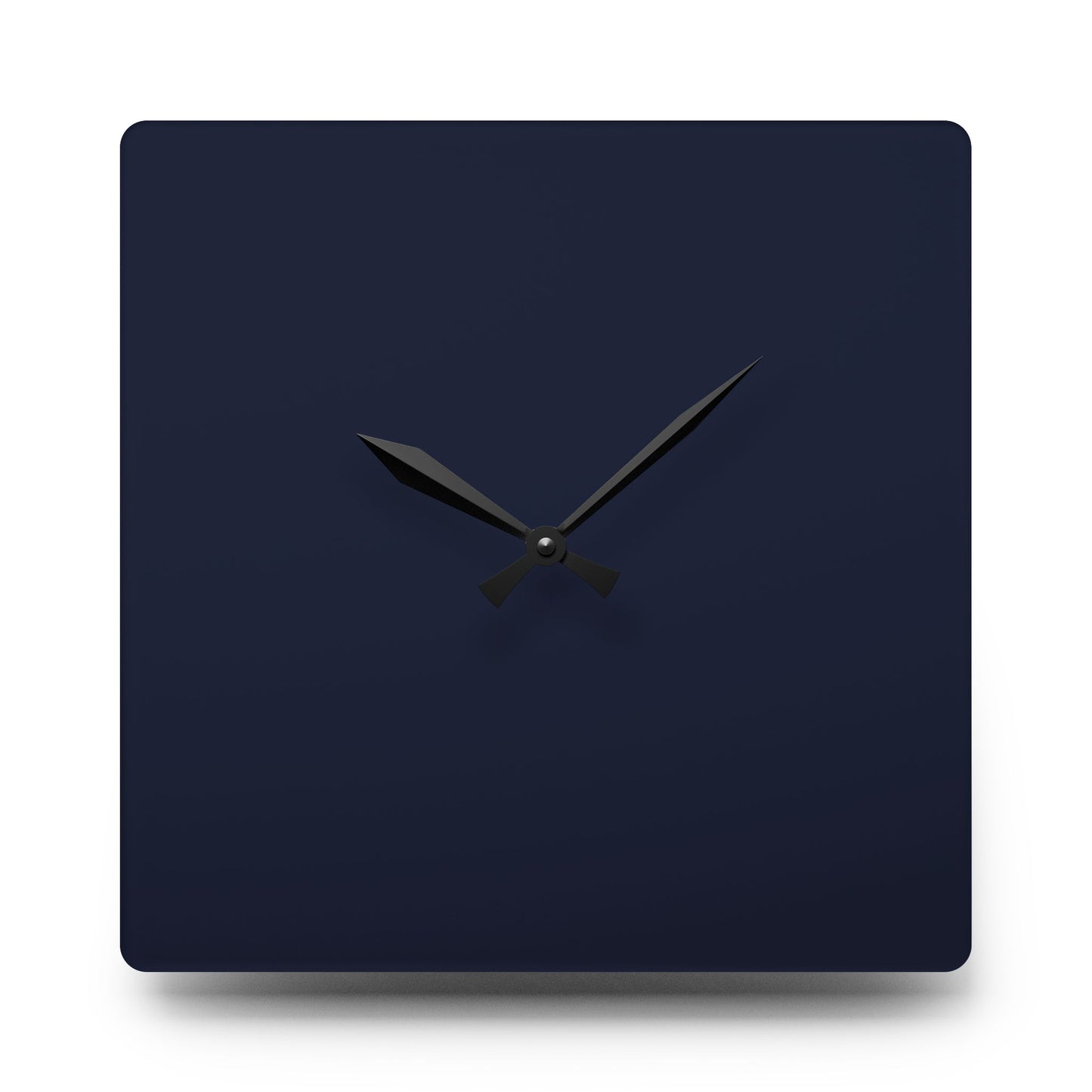 Modern Lunar Midnight Minimalist Acrylic Wall Clock – Chic Home Decor, Gift for Housewarming, Birthday, Unique Wall Art, Elegant Timepiece