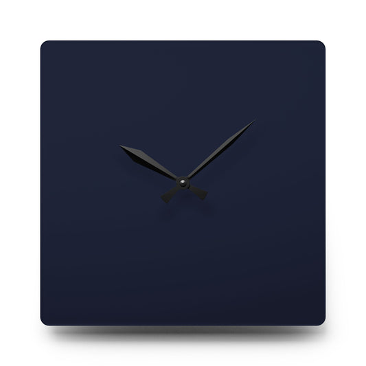 Modern Lunar Midnight Minimalist Acrylic Wall Clock – Chic Home Decor, Gift for Housewarming, Birthday, Unique Wall Art, Elegant Timepiece