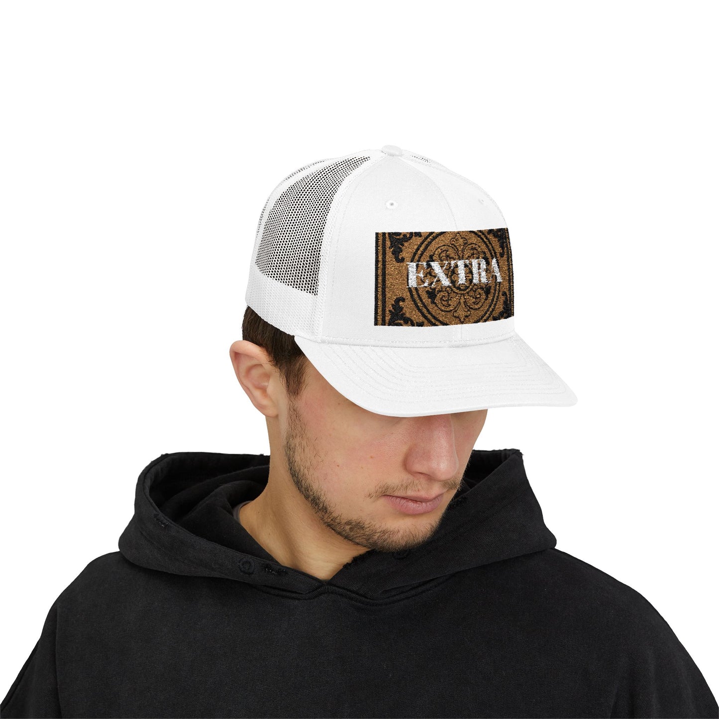 Stylish Extra Baroque Trucker Cap with Vintage Design - Perfect for Casual Outings, Summer Festivals, and Gift Giving, Fashion Hat, Trendy Headwear