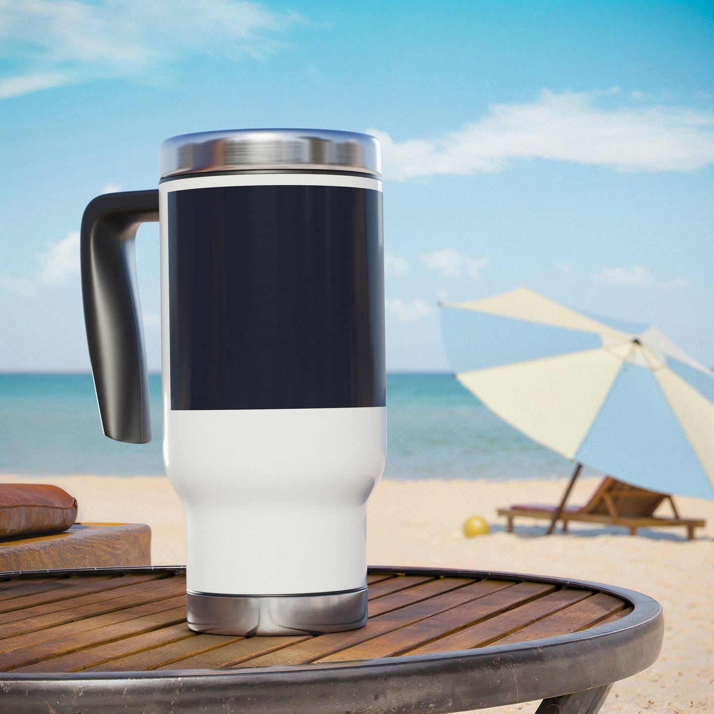 Lunar Midnight Travel Mug for On-the-Go, Stainless Steel Coffee Cup, Insulated Drinkware, Perfect for Commutes, Road Trips, and Gifts