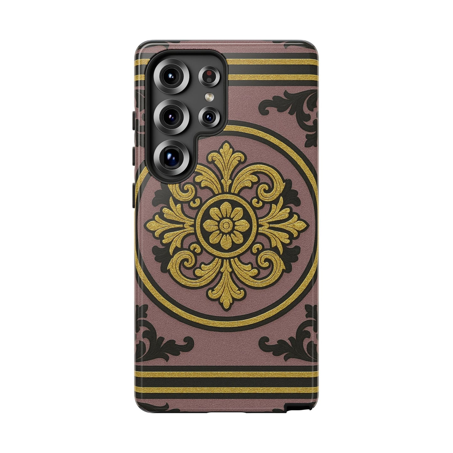 Gilded Mauve With Gold-Black Baroque Tough Cases