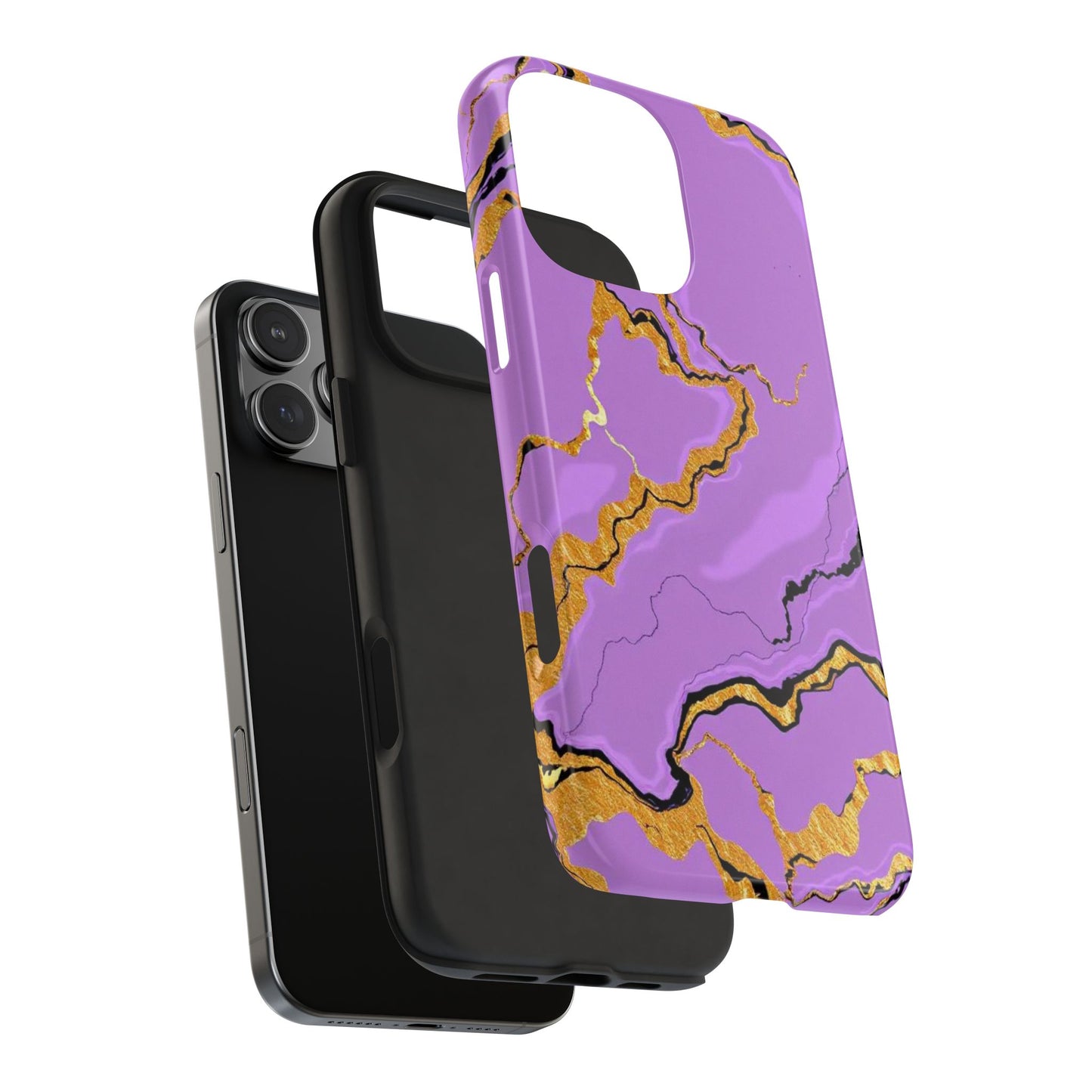 Stylish Tough Phone Cases with Purple Marble Design, Protective Phone Cases, Trendy Phone Accessories, Gift for Her, Unique Phone Cover