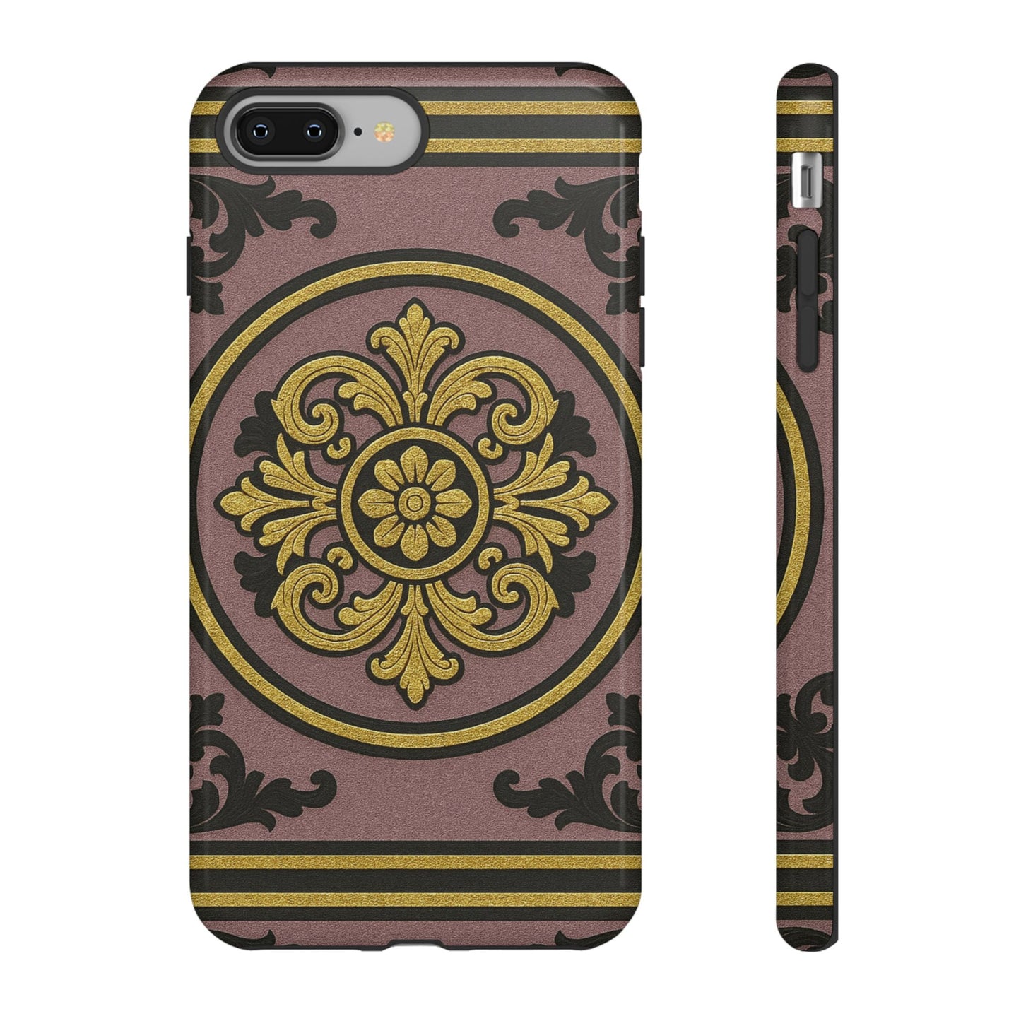 Gilded Mauve With Gold-Black Baroque Tough Cases
