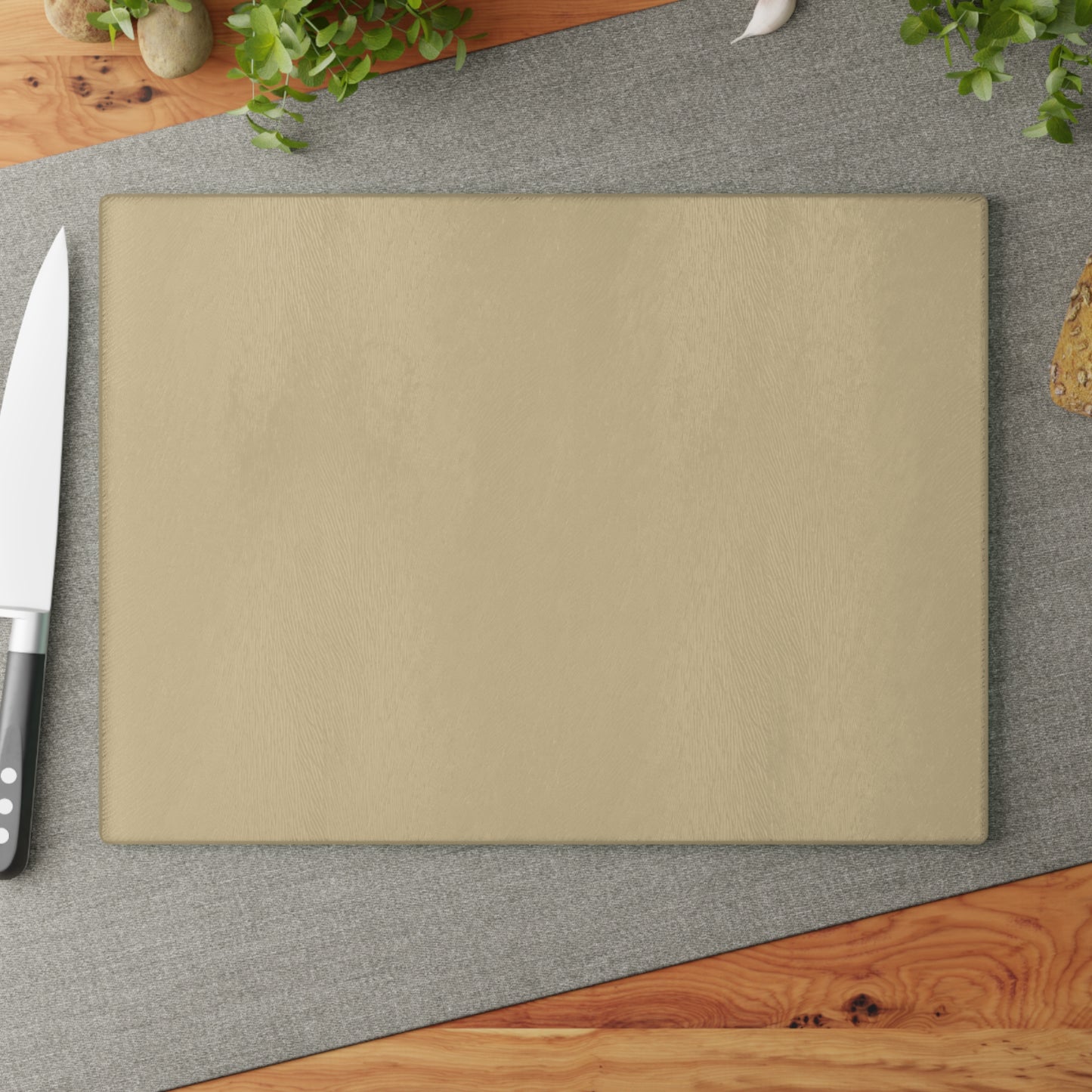 Vanilla Wheat Elegant Glass Cutting Board for Kitchen, Unique Gift for Home Chefs, Kitchen Decor, Wedding or Housewarming Gift, Personalized Cooking