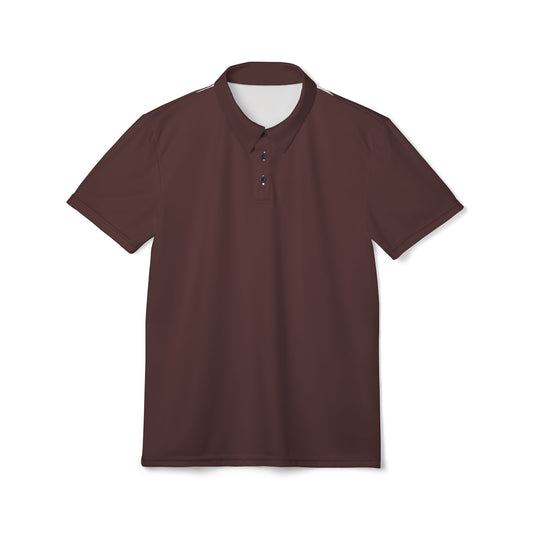 Stylish Brown Merlot Unisex Polo Shirt - Perfect for Casual Wear, Gifts, and Gatherings, Summer Events, Everyday Comfort