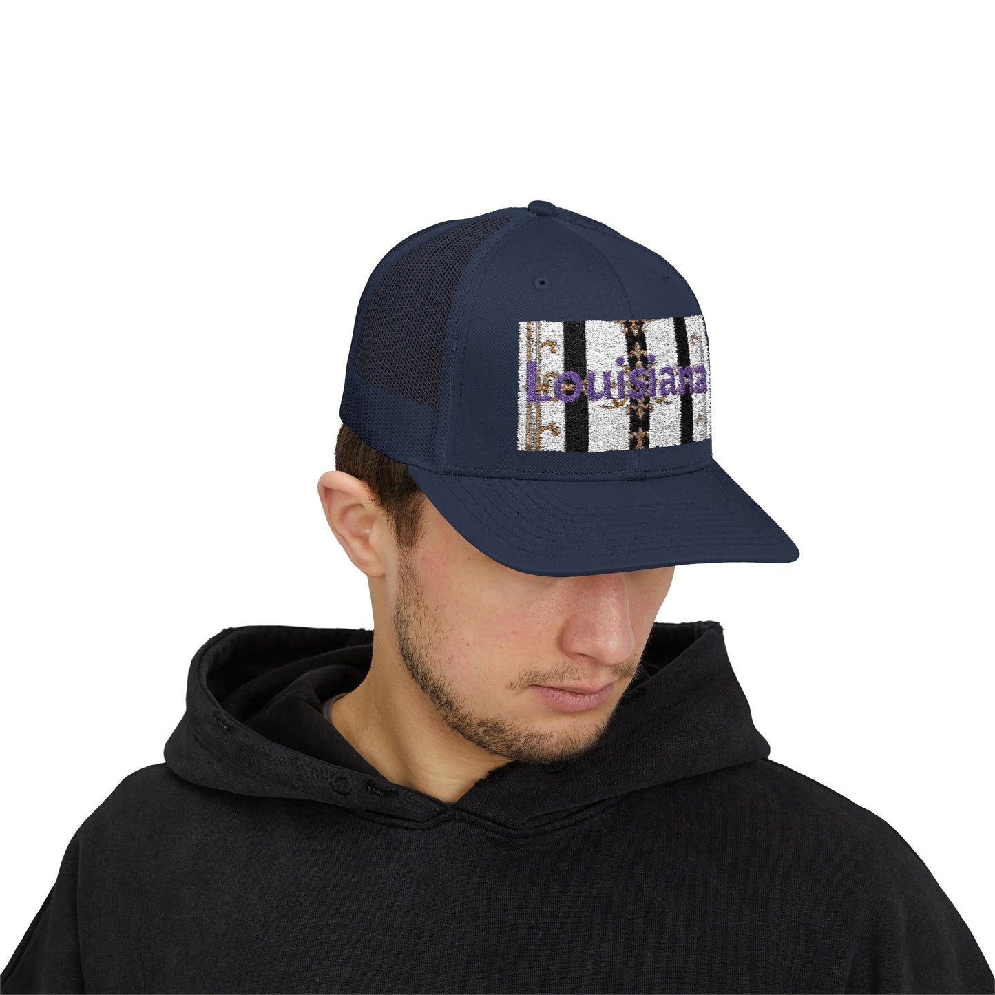 Stylish Louisiana Snapback Trucker Cap for Trendy Outfits, Perfect for Gifts, Outdoor Events, Summer Festivals, Casual Wear