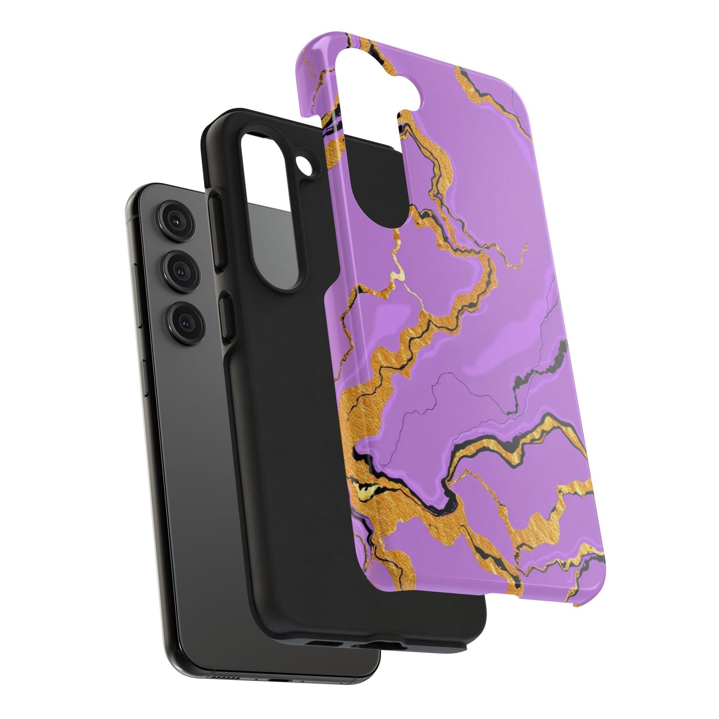 Stylish Tough Phone Cases with Purple Marble Design, Protective Phone Cases, Trendy Phone Accessories, Gift for Her, Unique Phone Cover