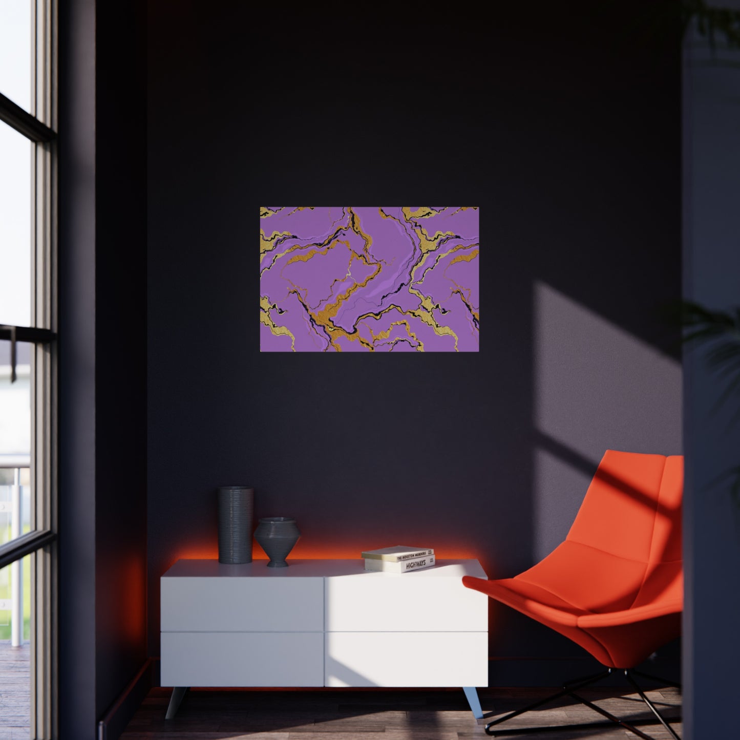 Lavender Marble Foam Board Decor, Stylish Wall Art, Home Office Decor, Unique Gift, Art Display Board