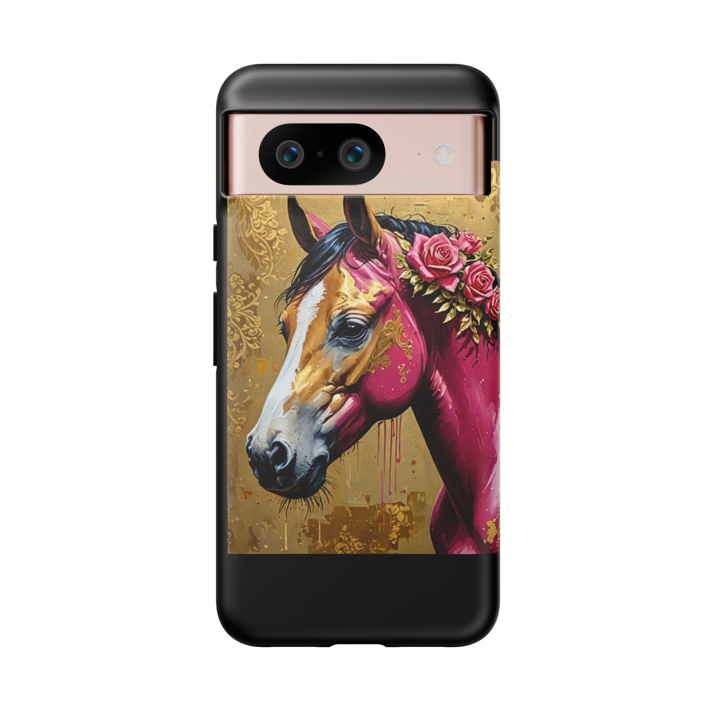 Phone Case - Elegant Horse Damask Design