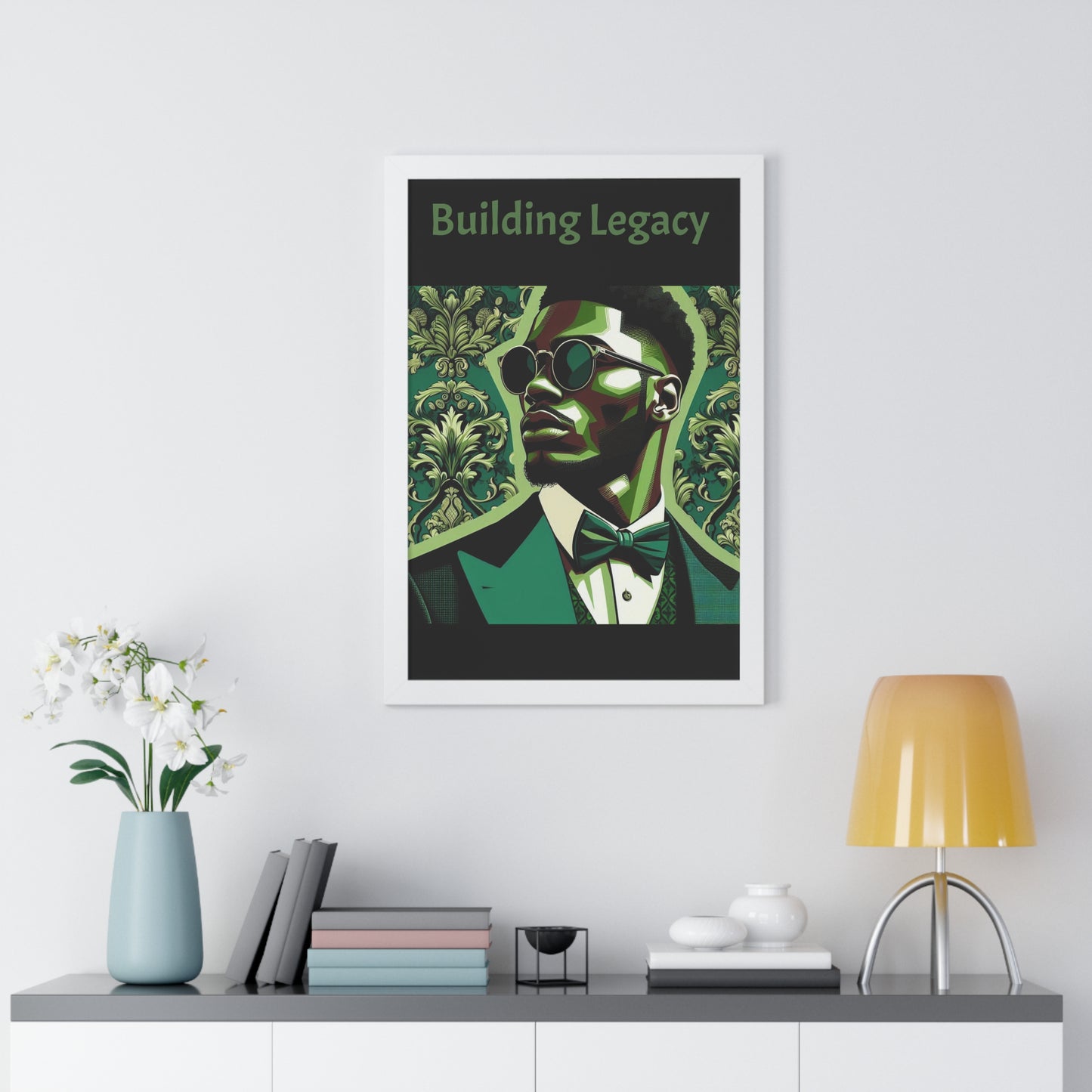Elegant Framed Vertical Poster - Building Legacy Wall Art, Home Decor, Motivational Art, Gift for Him, Inspirational Decor