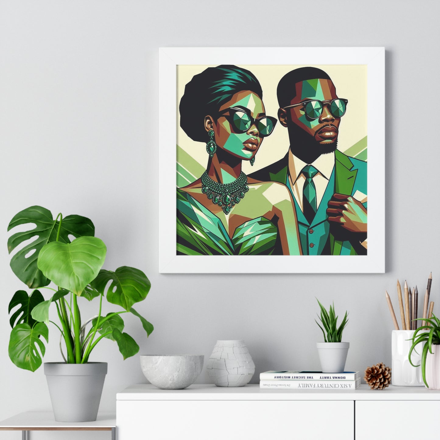 Stylish Framed Vertical Poster - Modern Art for Home Decor - "Legacy in Motion"