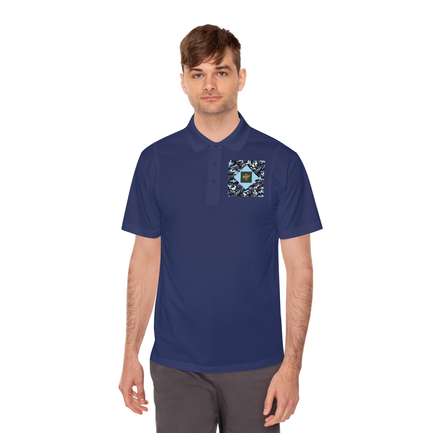 Men's Sport Polo Shirt - Camo & Diamond 8