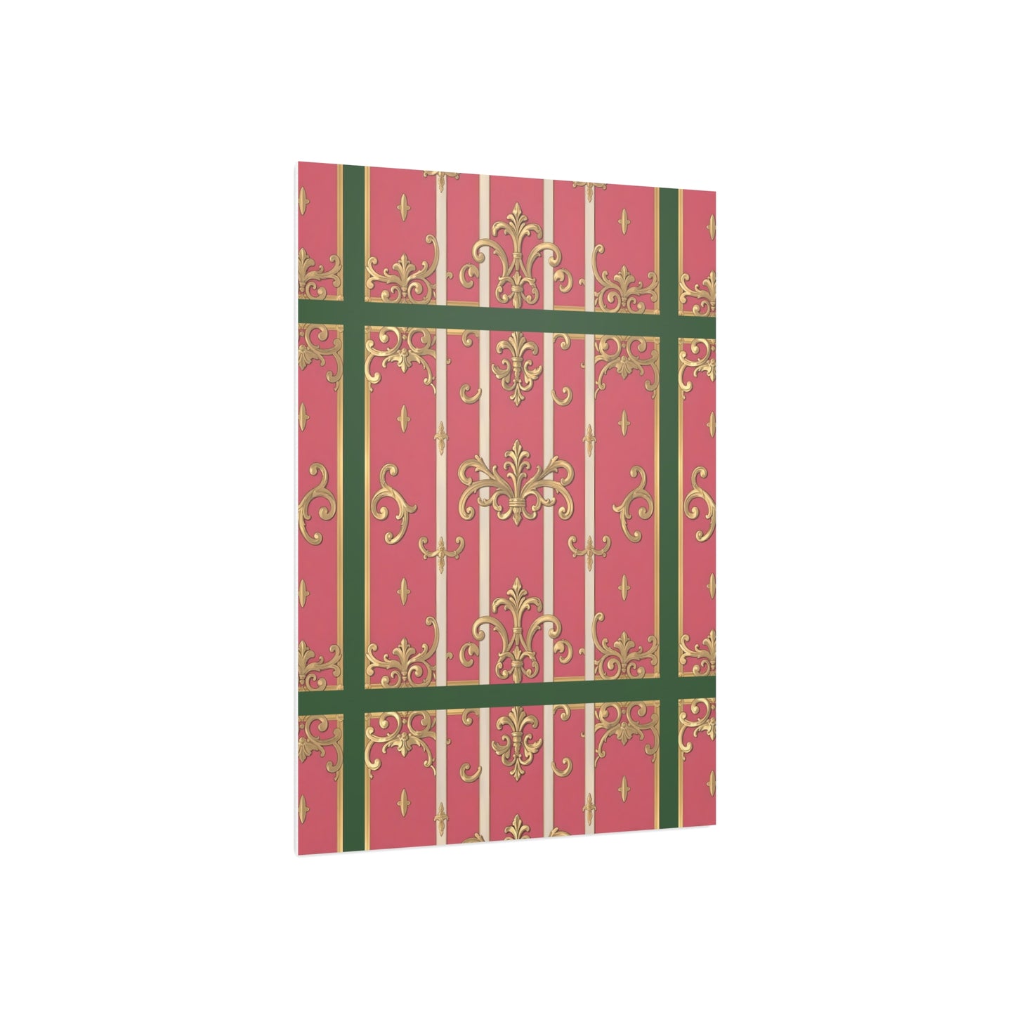 Elegant Green Border Pink & Gold Foam Board Decor - Party Backdrop, Art Display, Home Decor, Event Decoration, Wall Art