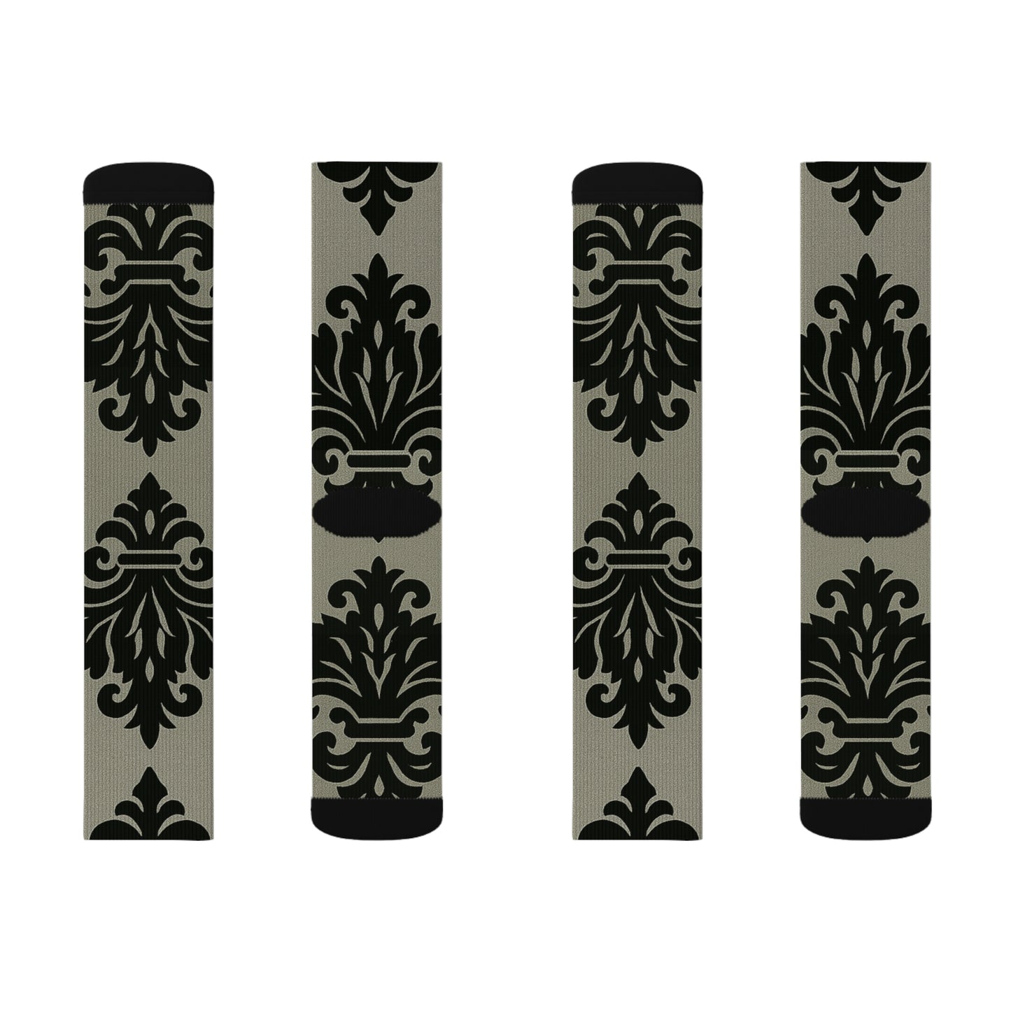 Chic Baroque Design Socks | Stylish Patterned Socks for Every Occasion, Gift for Her, Fashion Socks, Trendy Outfit Essentials
