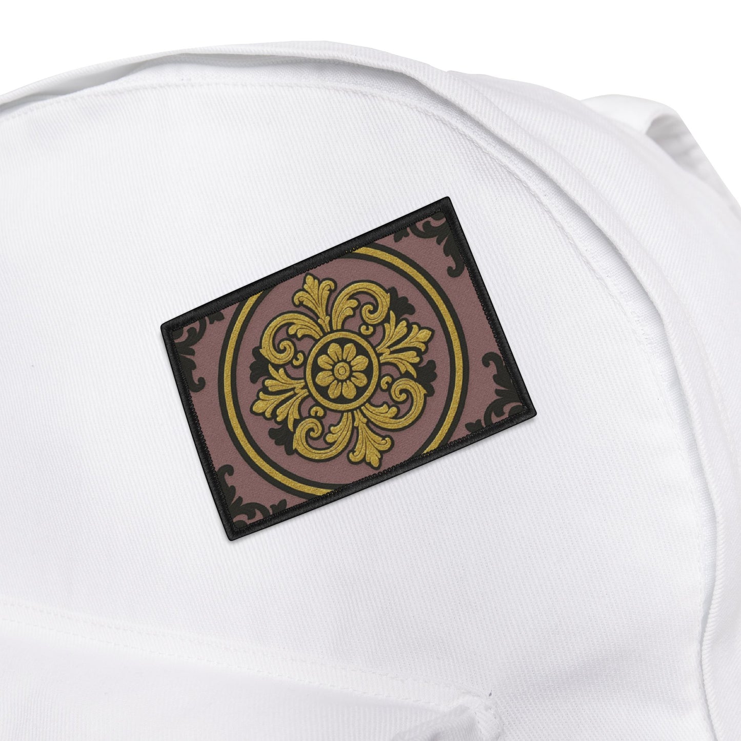 Gilded Mauve With Gold-Black Baroque Vintage Iron-On Patches for Denim Jackets, Personalize Your Style, DIY Fashion, Gift for Crafters