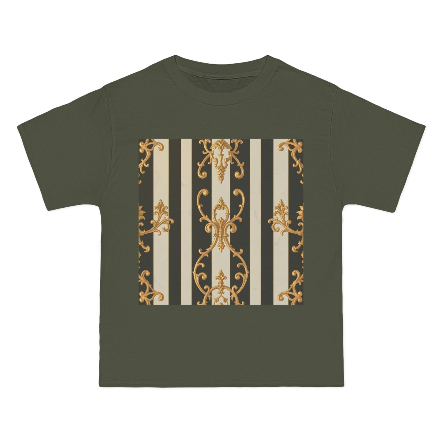 Elegant Baroque-Inspired Short-Sleeve T-Shirt, Vintage Style Tee, Fashion Statement Top, Unique Gift for Art Lovers