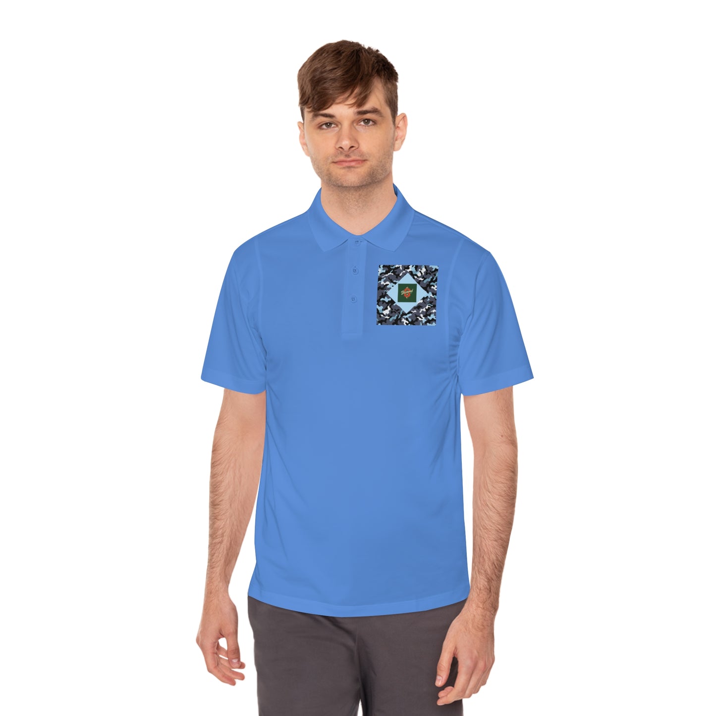 Men's Sport Polo Shirt - Camo & Diamond 8