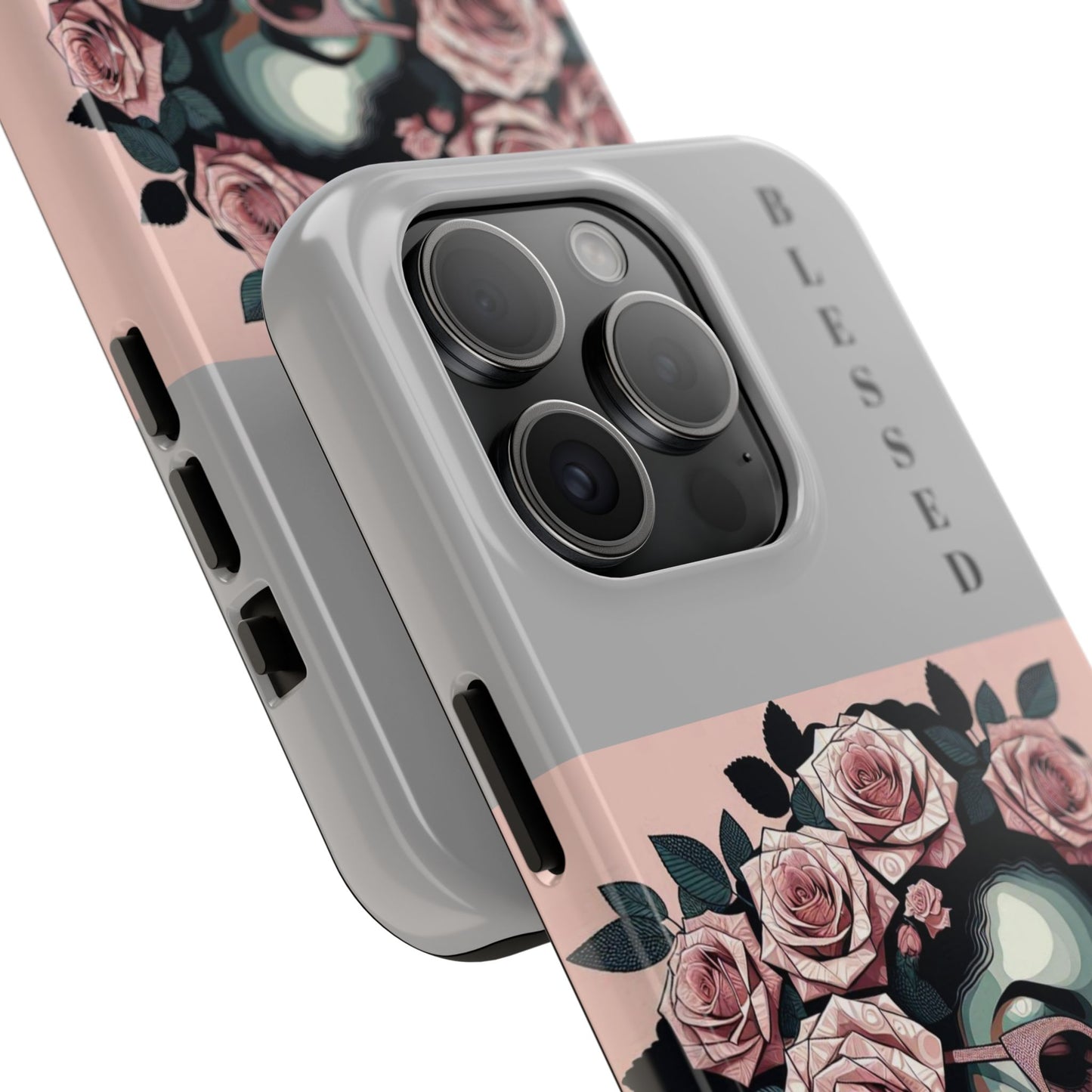 Blessed Floral Tough Phone Cases | Unique Gift for Her, Gift for Mom, Stylish Protection, Birthday Present, Black Girl Art