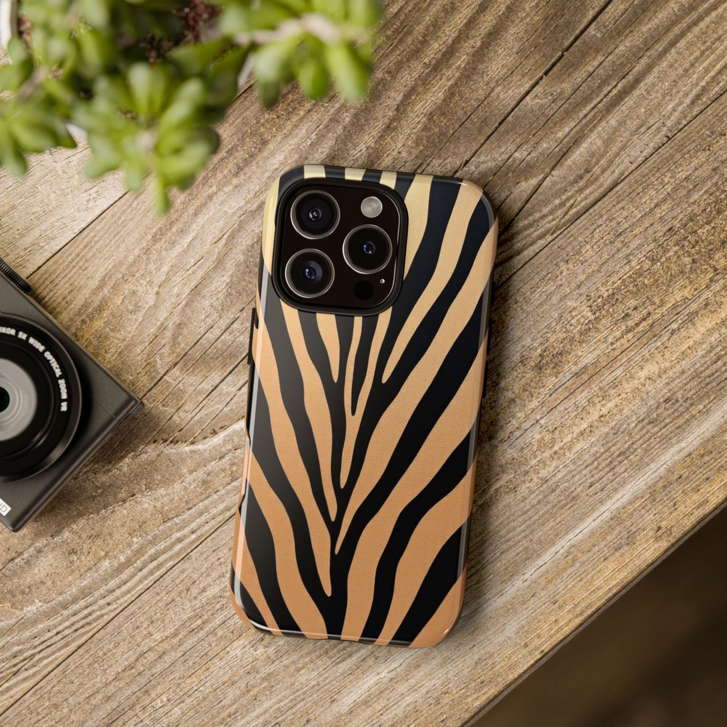 Zebra Print Tough Phone Case