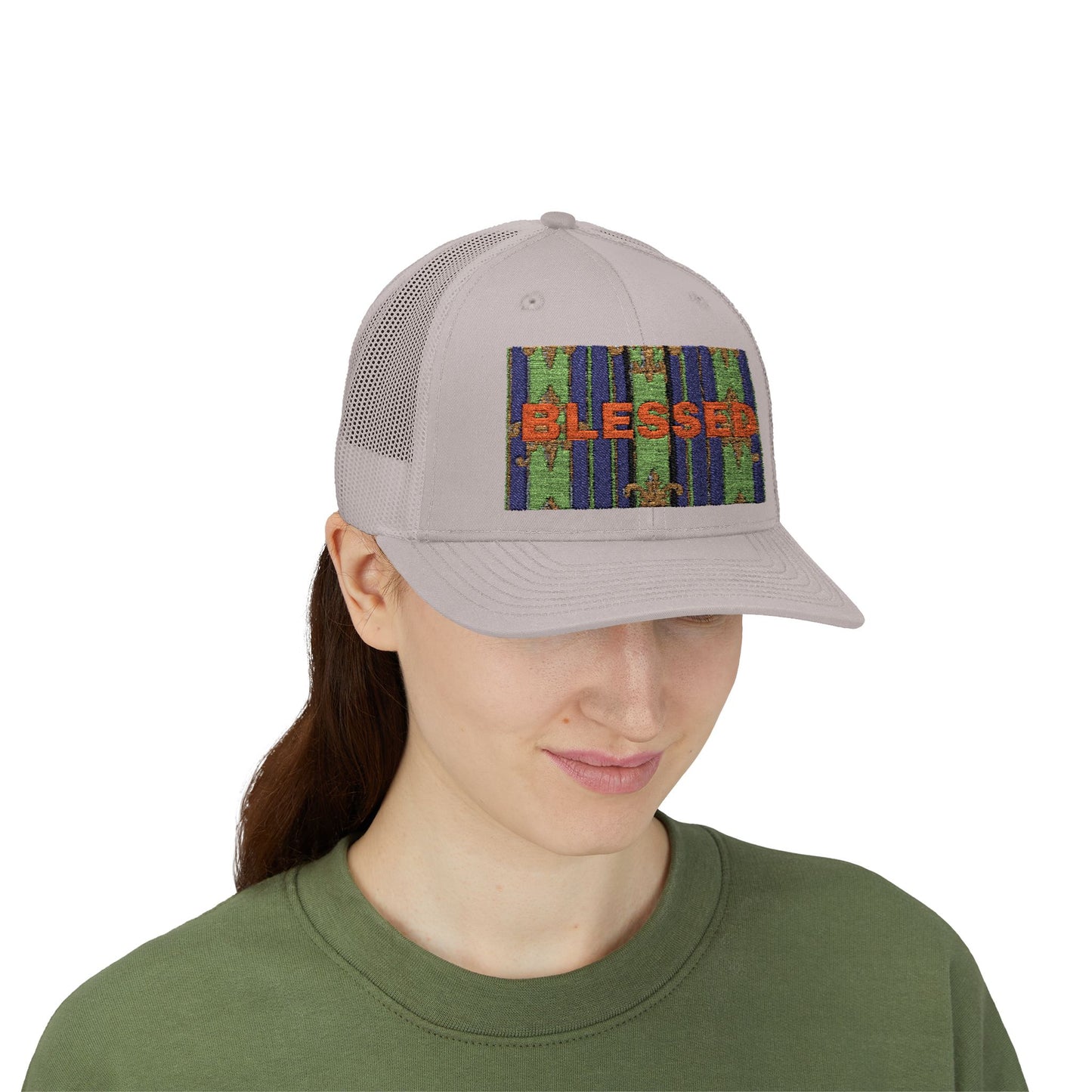 Blessed Snapback Trucker Cap, Casual Hat, Faith Gift, Outdoor Cap, Stylish Accessory, Everyday Wear