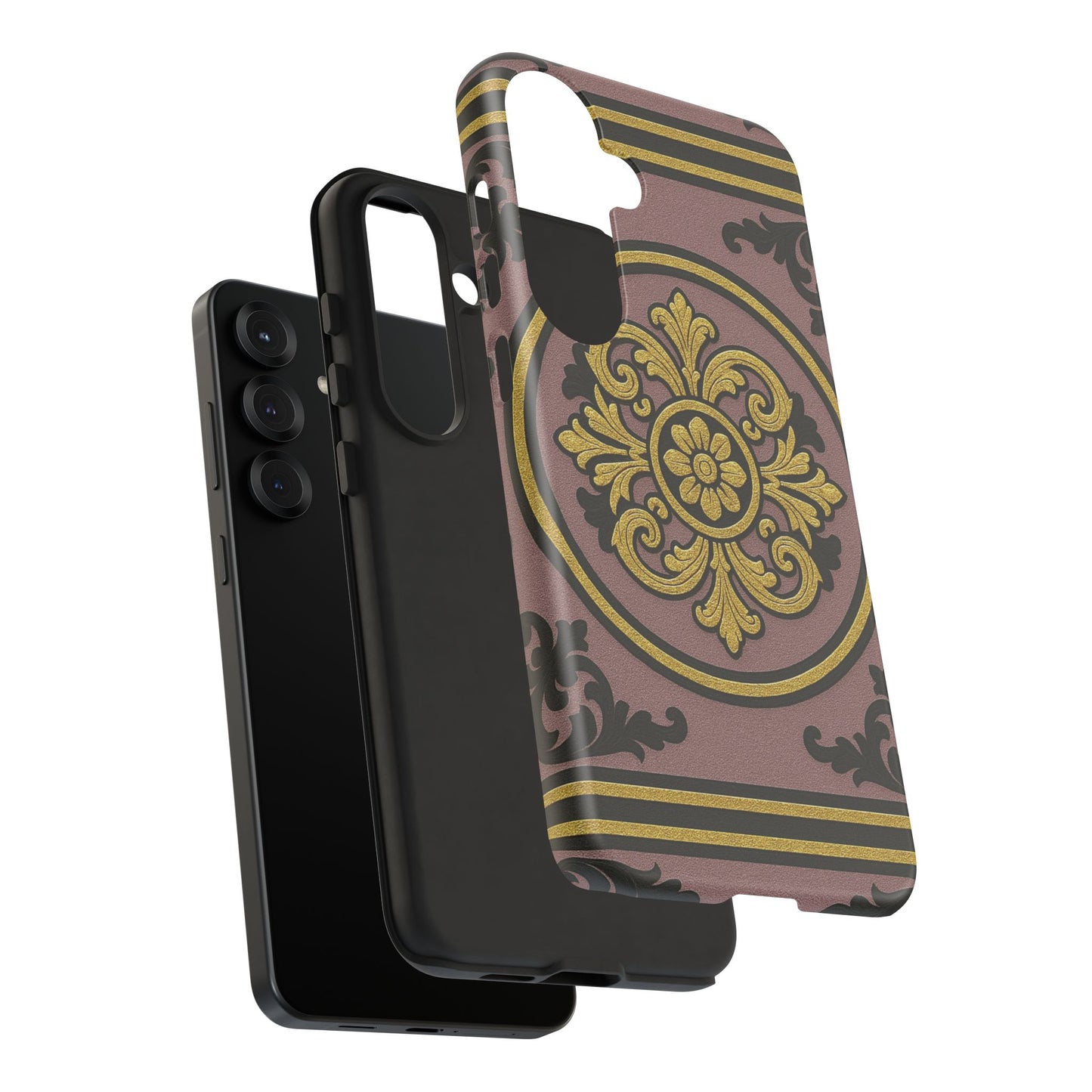 Gilded Mauve With Gold-Black Baroque Tough Cases
