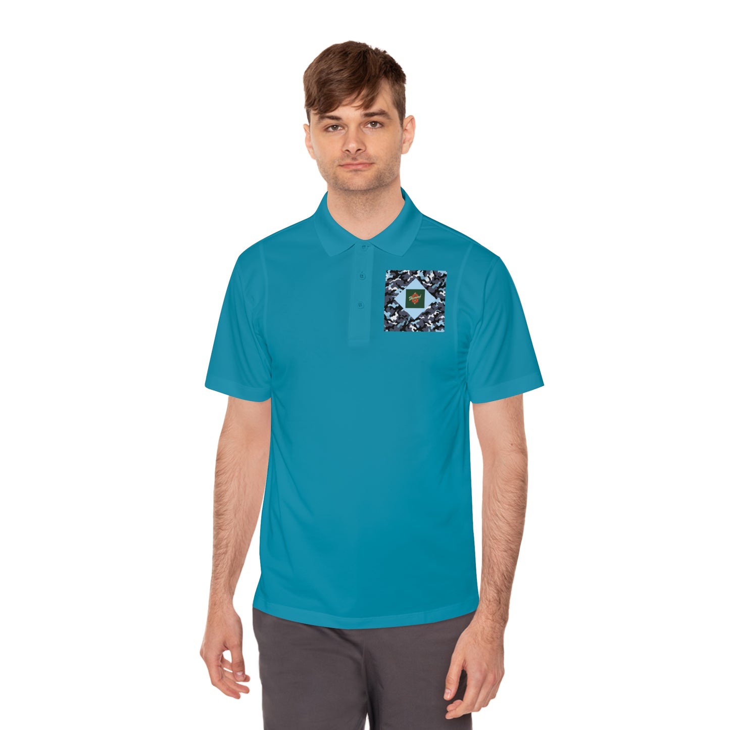 Men's Sport Polo Shirt - Camo & Diamond 8