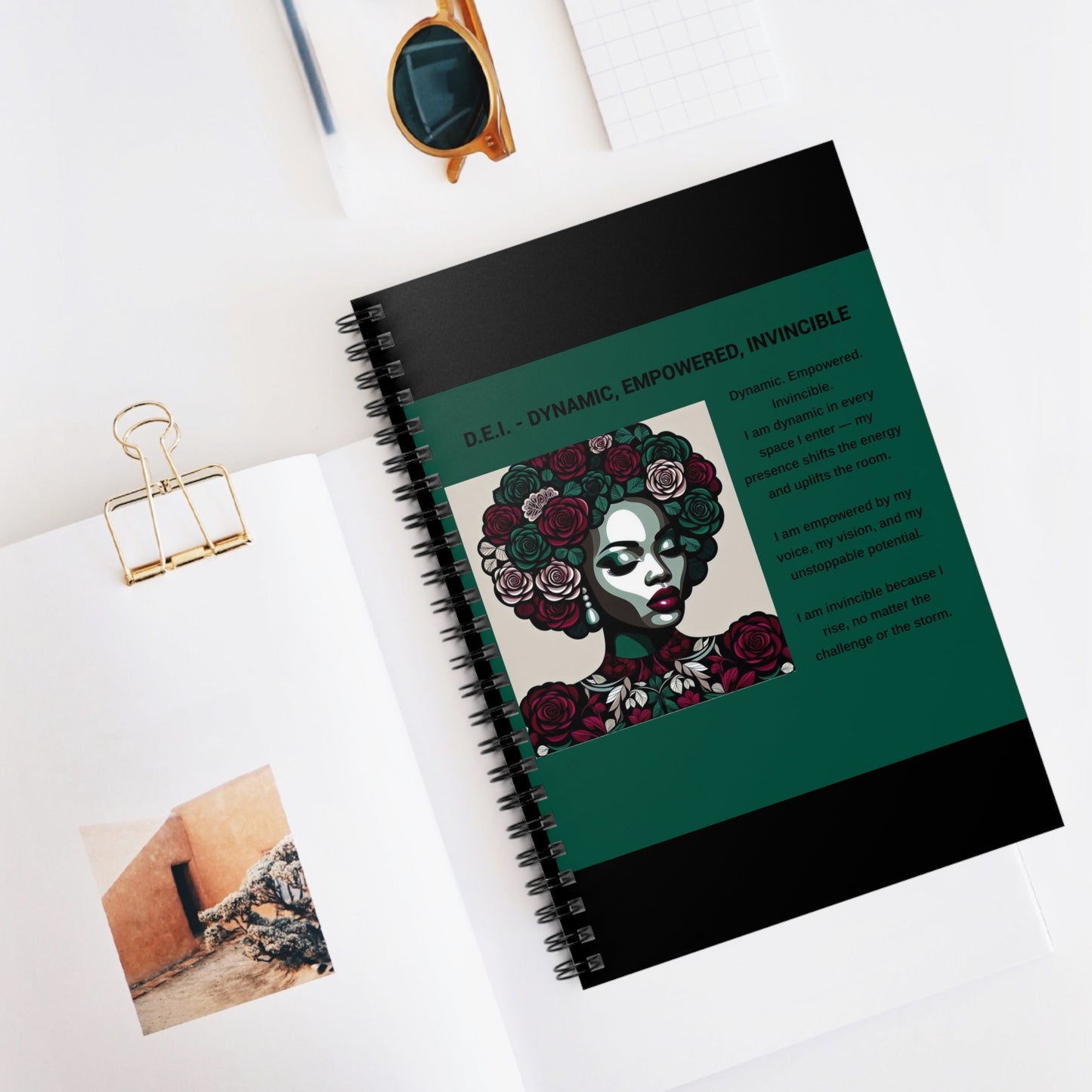 Dynamic Empowerment Invincible Spiral Notebook - Ruled Line for Inspired Creativity