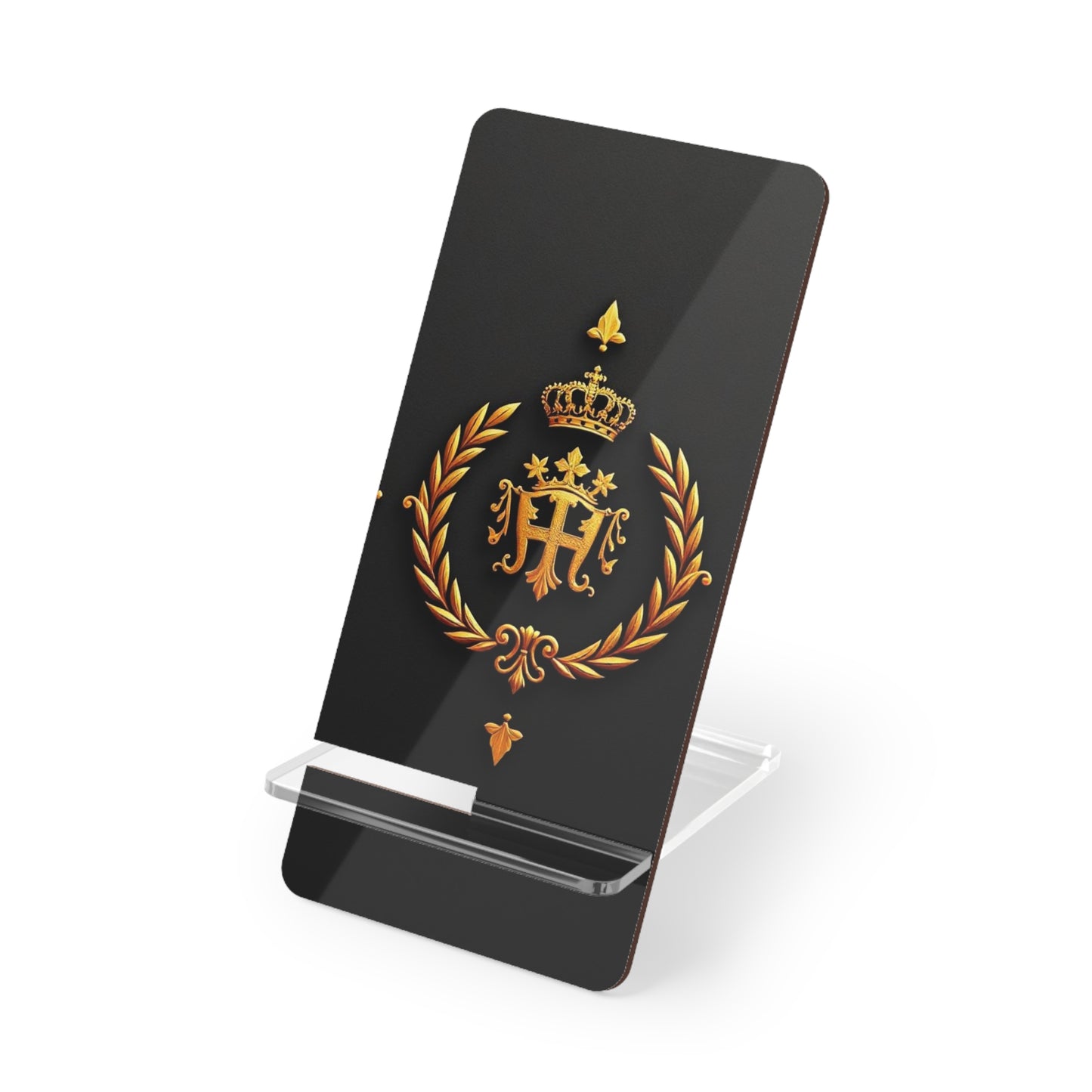 Elegant Smartphone Display Stand - Decorative Phone Holder, Desk Organizer, Home Office Decor, Gift for Tech Lovers - Gold Crest
