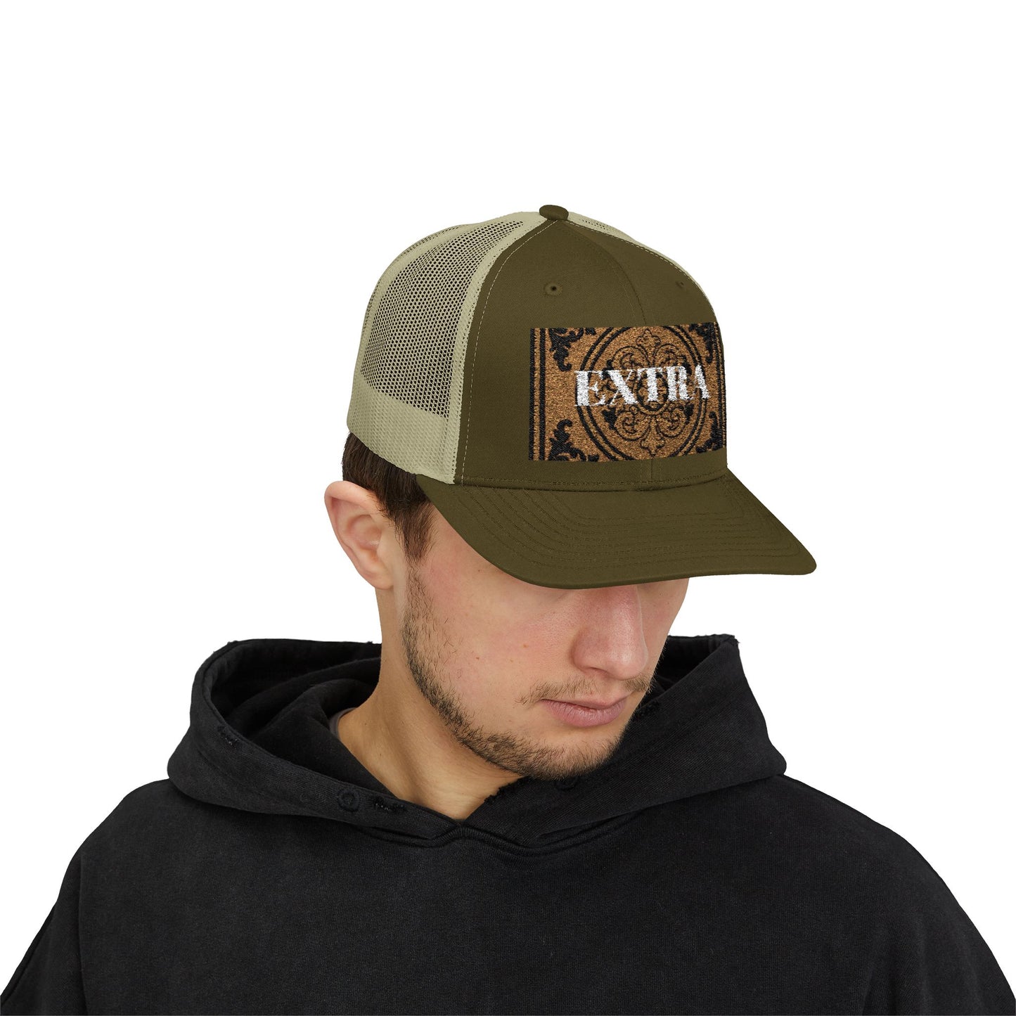 Stylish Extra Baroque Trucker Cap with Vintage Design - Perfect for Casual Outings, Summer Festivals, and Gift Giving, Fashion Hat, Trendy Headwear