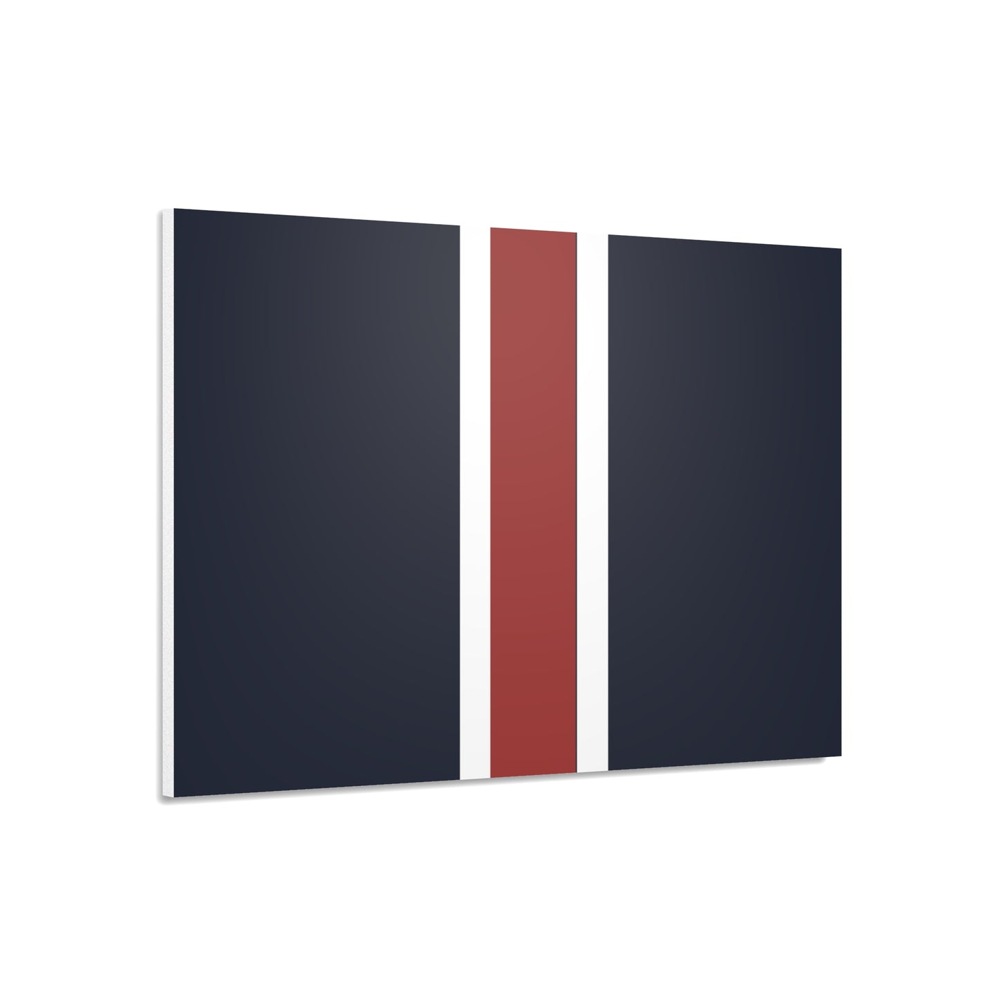 Lunar Midnight & Red-White Striped Stylish Foam Board Decor, Modern Wall Art, Home Office Decoration, Customizable Display Board
