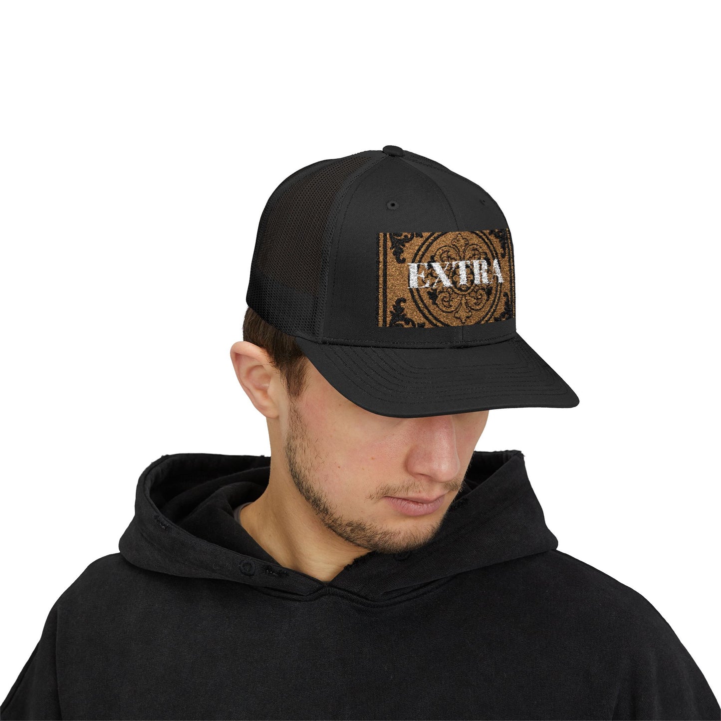 Stylish Extra Baroque Trucker Cap with Vintage Design - Perfect for Casual Outings, Summer Festivals, and Gift Giving, Fashion Hat, Trendy Headwear