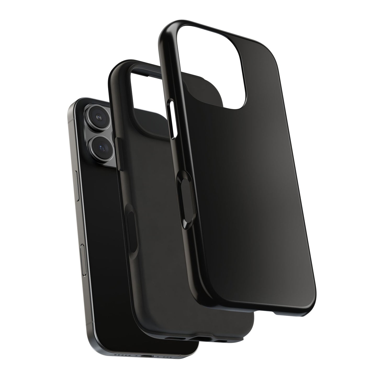 Durable Black Tough Phone Cases, Heavy-Duty Cell Phone Cover, Personalized Tech Protection, Gift for Him or Her, Everyday Protection