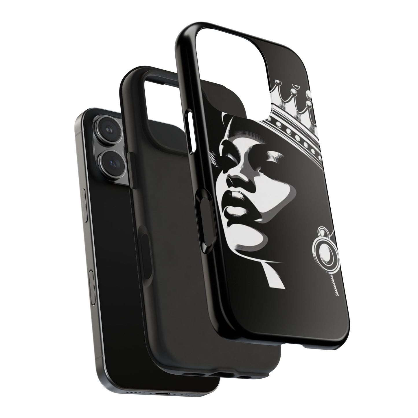 Regal Queen Tough Phone Case, Stylish Phone Cover, Gift for Her, Birthday, Empowerment, Bold Statement, Durable Phone Accessory