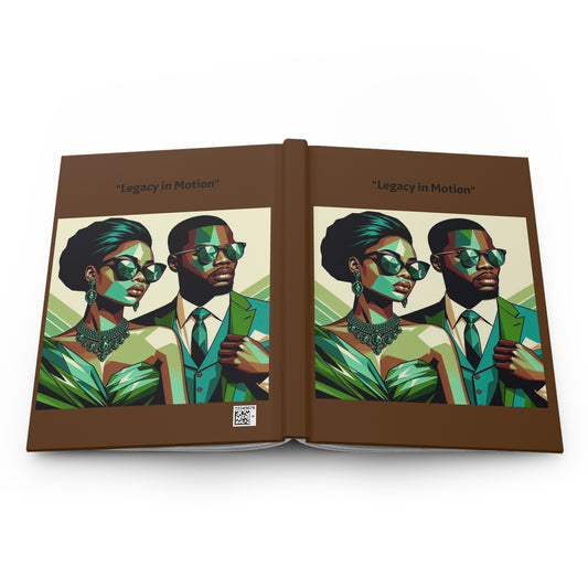 Elegant Hardcover Journal - Stylish Writing Notebook - "Legacy in Motion" Design